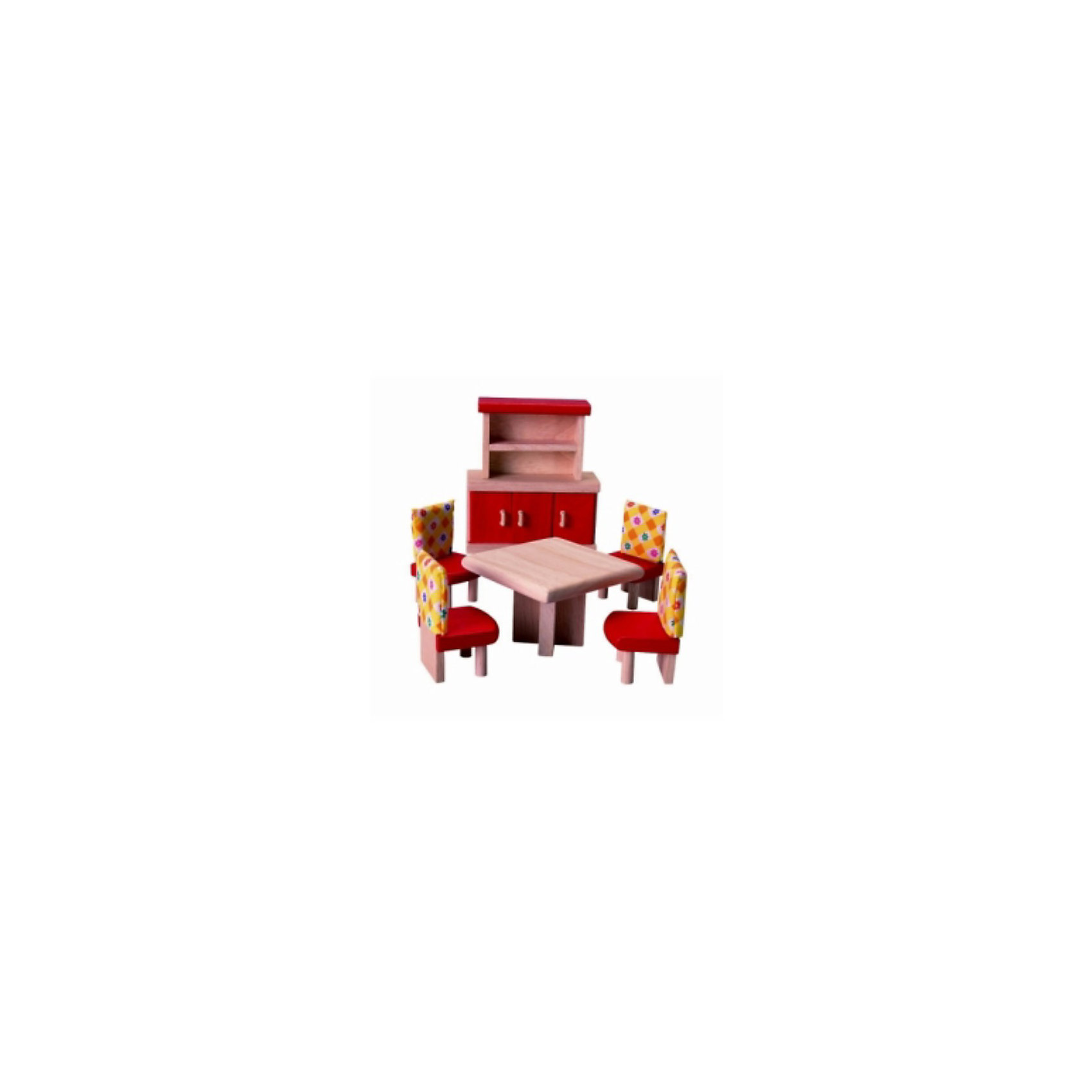 PLAN TOYS 7306 Набор мебели для столовой PLAN TOYS 7306 Набор мебели для столовойНабор каучуковой мебели для столовой от PLAN TOYS.<br><br>В набор входит деревянный стол, четыре стула, обитые хлопковой тканью, и буфет. Набор отлично дополнит кукольный домик.<br><br>Все игрушки выполнены из каучукового дерева с использованием нетоксичных красок и специально изготавливаются с закругленными краями, чтобы избежать вероятности травмирования.<br><br>Дополнительная информация:<br><br>Размер буфета: 12 х 5 х 14 см.<br>Размер упаковки: 18,8 х 7,5 х 23 см.<br><br>Материал: каучуковое дерево, хлопок, нетоксичные краски. <br><br>Набор отлично подойдёт для девочек и поможет улучшить социальные навыки, а также развить фантазию.<br><br>Ширина мм: 75<br>Глубина мм: 230<br>Высота мм: 188<br>Вес г: 915<br>Возраст от месяцев: 36<br>Возраст до месяцев: 72<br>Пол: Женский<br>Возраст: Детский<br>SKU: 2175336