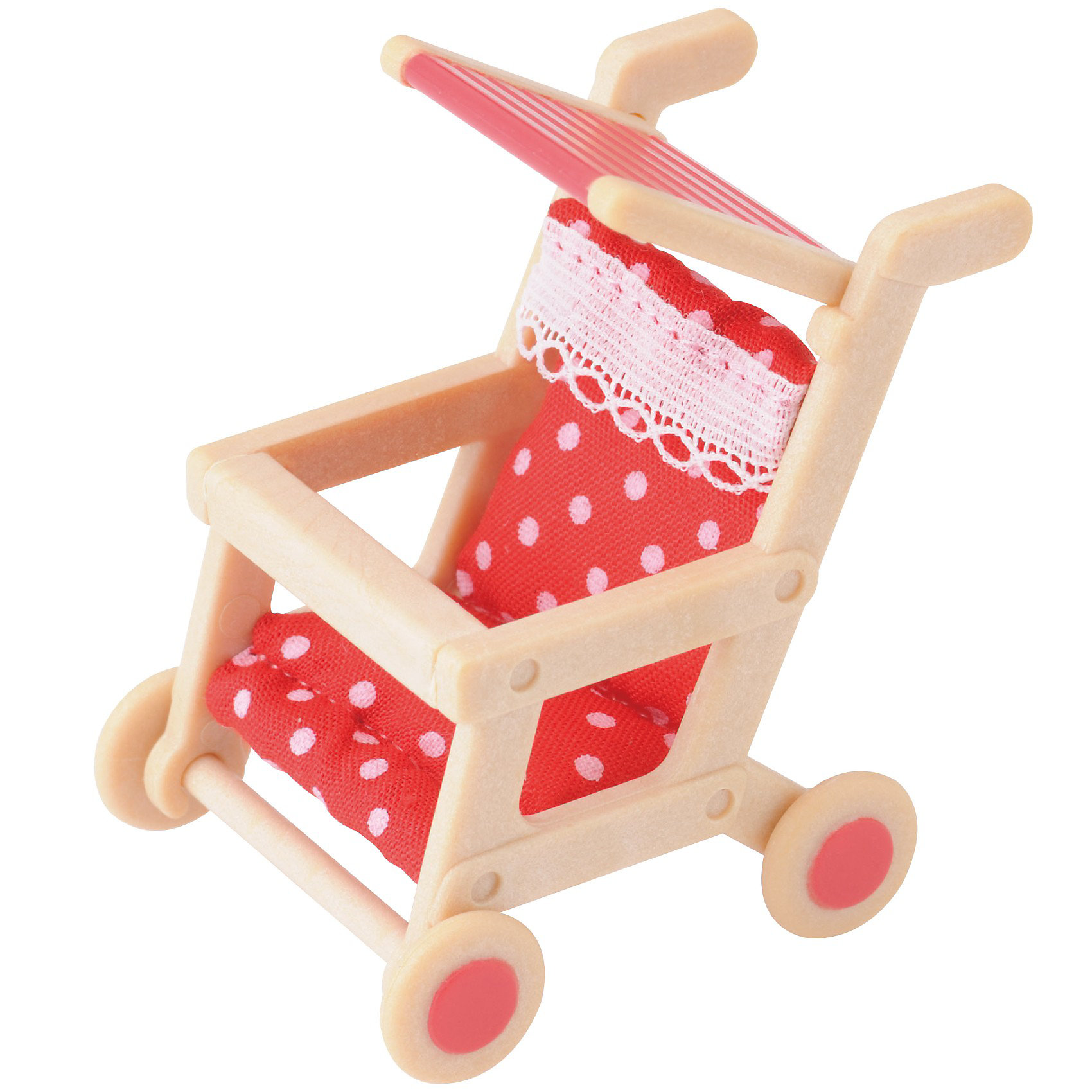 Набор Детская коляска Sylvanian Families Набор Детская коляска Sylvanian FamiliesНабор Детская коляска от Sylvanian Family ((Сильвания Фэмили) - это прекрасная летняя прогулочная коляска, о которой мечтает каждая девочка, ведь теперь она сможет разыгрывать сценки из собственной жизни! <br><br>Коляска выполнена из качественной пластмассы. Сиденья сделаны из мягкого текстильного материала. У коляски есть ручки, барьер безопасности, подножки и 4 колёсика, которые легко вращаются. Поручень находится на уровне лапок мамы, поэтому она сможет легко катить коляску перед собой. Солнцезащитный тент легко складывается и поднимается – малышу не страшны дождь и солнце!<br><br>В наборе: Детская коляска с подушкой, подходит для зверят размером 5,5 см.<br>Размер коробки: 18 * 17 * 8 см.<br><br>Ширина мм: 75<br>Глубина мм: 93<br>Высота мм: 45<br>Вес г: 26<br>Возраст от месяцев: 36<br>Возраст до месяцев: 72<br>Пол: Женский<br>Возраст: Детский<br>SKU: 2196841