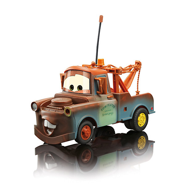Машинка Mater на р/у, Тачки, 19 см Машинка Mater на р/у, Тачки, 19 смИдеи подарков<br>Машинка Mater Dickie на радиоуправлении порадует всех юных поклонников мультсериала Тачки (Cars). Мэтр (Mater) - один из главных персонажей мультфильма, веселый грузовик-эвакуатор, который помогает выбраться машинам из ям и канав. Внешний вид машинки полностью соответствует своему мультперсонажу. <br><br>С помощью пульта управления машинка может выполнять различные маневры: постепенно набирать скорость, двигаться вперед-назад, влево-вправо. Пульт и сама машинка оснащены антеннами с пластмассовыми наконечниками. Частота 27+40 МГц. Колеса широкие, прорезиненные.<br><br>Дополнительная информация:<br><br>- Масштаб: 1:24.<br>- Материал: пластмасса.<br>- Требуются батарейки: в пульт - 3х1,5V LR03(AAA), в машинку - 3х1,5V LR6(AA) (в комплект не входят).<br>- Размер игрушки: 19 см.<br>- Размер упаковки: 30,3 х 15,3 х 14,9 см.<br>- Вес: 0,727 кг.<br><br>Машинку на радиоуправлении Mater Dickie можно купить в нашем интернет-магазине.<br><br>Ширина мм: 315<br>Глубина мм: 154<br>Высота мм: 154<br>Вес г: 701<br>Возраст от месяцев: 72<br>Возраст до месяцев: 120<br>Пол: Мужской<br>Возраст: Детский<br>SKU: 2200376