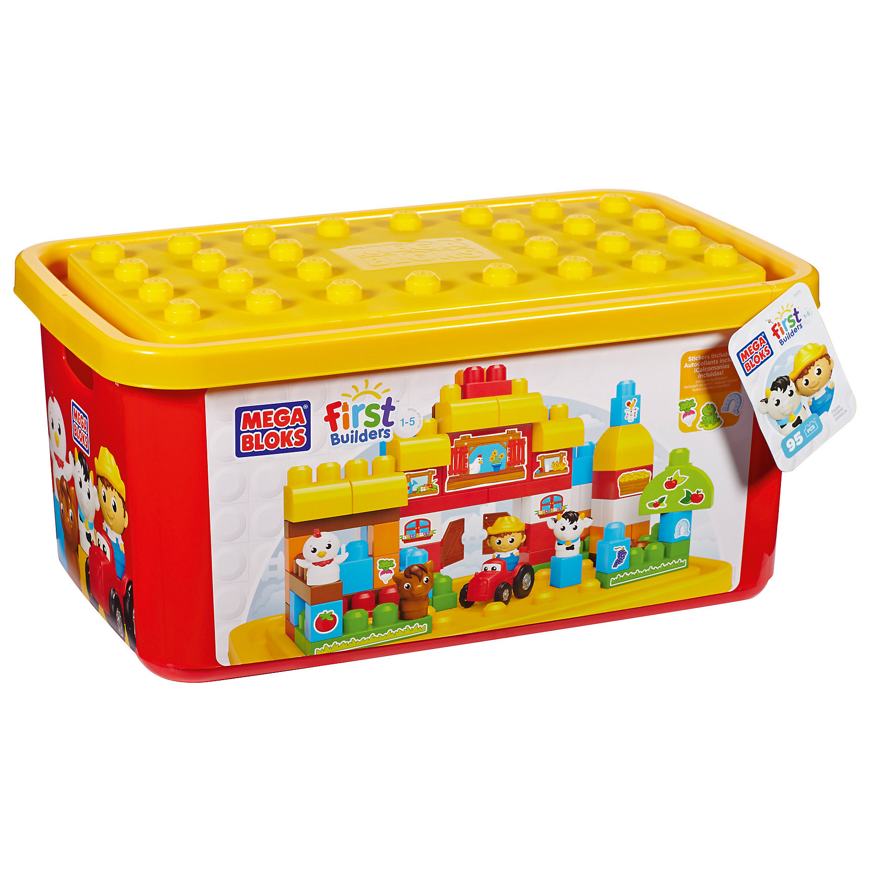 MEGA BLOKS Игровой набор Большая ферма, First Builders, MEGA BLOKS guide craft магнитный конструктор better builders career people