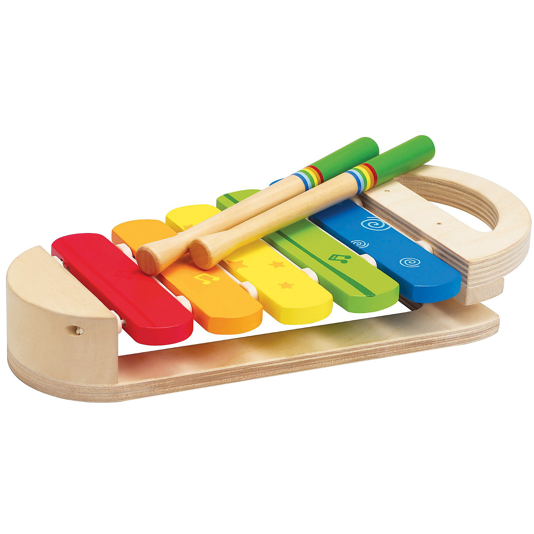 Ксилофон Радуга, Hape Ксилофон Радуга, HapeДеревянные музыкальные игрушки<br>Яркий ксилофон Радуга поможет развить Вашему ребенку музыкальный слух и чувство ритма. Стуча палочками, малыш будет развивать координацию движений и звуковое восприятие, а также крупную моторику. Ксилофон имеет компактный размер и удобную ручку, с помощью которой его удобно брать с собой.<br><br>Дополнительная информация:<br><br>- Возраст: от 1 до 4 лет<br>- Материал: пластик, дерево<br>- Размеры: 24х14х4 см<br>- Вес: 0.6 кг<br><br>Ксилофон Радуга, Hape можно купить в нашем интернет-магазине.<br><br>Ширина мм: 283<br>Глубина мм: 192<br>Высота мм: 93<br>Вес г: 554<br>Возраст от месяцев: 12<br>Возраст до месяцев: 36<br>Пол: Унисекс<br>Возраст: Детский<br>SKU: 2416652