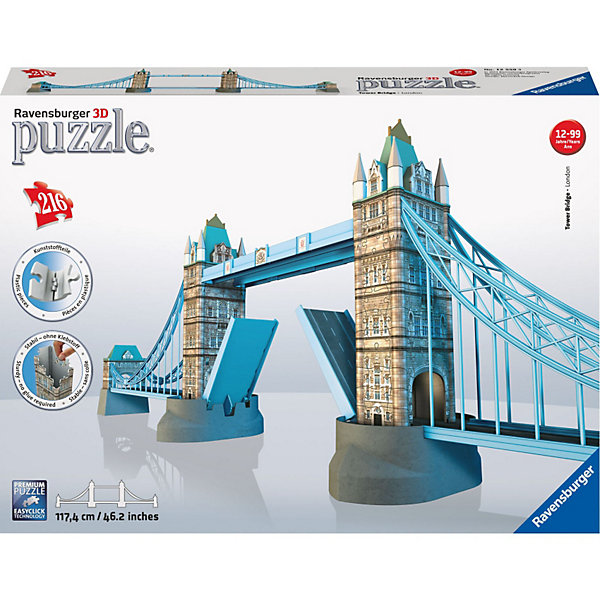 3D пазл Ravensburger "Тауэрский мост в Лондоне, 3D пазл Ravensburger "Тауэрский мост в Лондоне"
3D пазл Ravensburger "Тауэрский мост в Лондоне, 3D пазл Ravensburger "Тауэрский мост в Лондоне"
