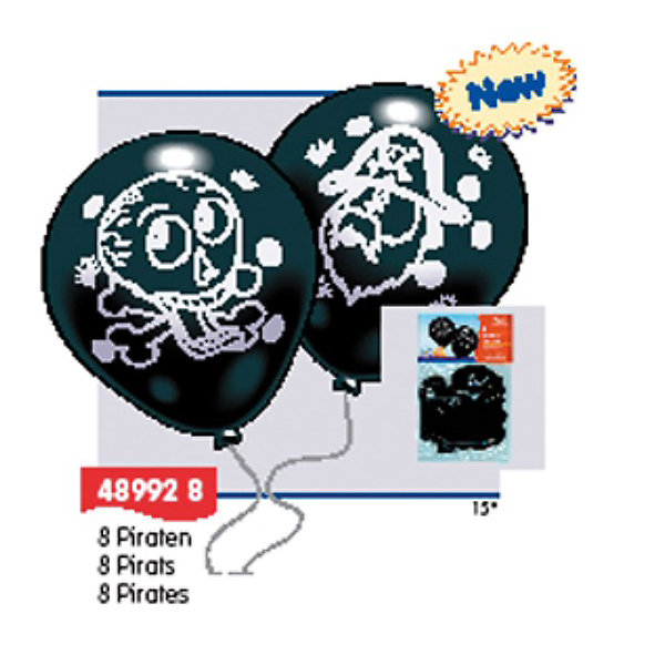 Everts 8 шариков Пираты Everts 8 шариков ПиратыВоздушные шары<br>В комплектк - 8 шариков с изображениями пиратов. Шарики сделаны из безопасных материалов, поэтому играть в них можно с рождения. Надувание шариков способствует развитию дыхательной системы человека, а созерцание развивает эстетическое восприятие.<br><br>Ширина мм: 150<br>Глубина мм: 230<br>Высота мм: 10<br>Вес г: 55<br>Возраст от месяцев: 36<br>Возраст до месяцев: 1188<br>Пол: Мужской<br>Возраст: Детский<br>SKU: 2433018