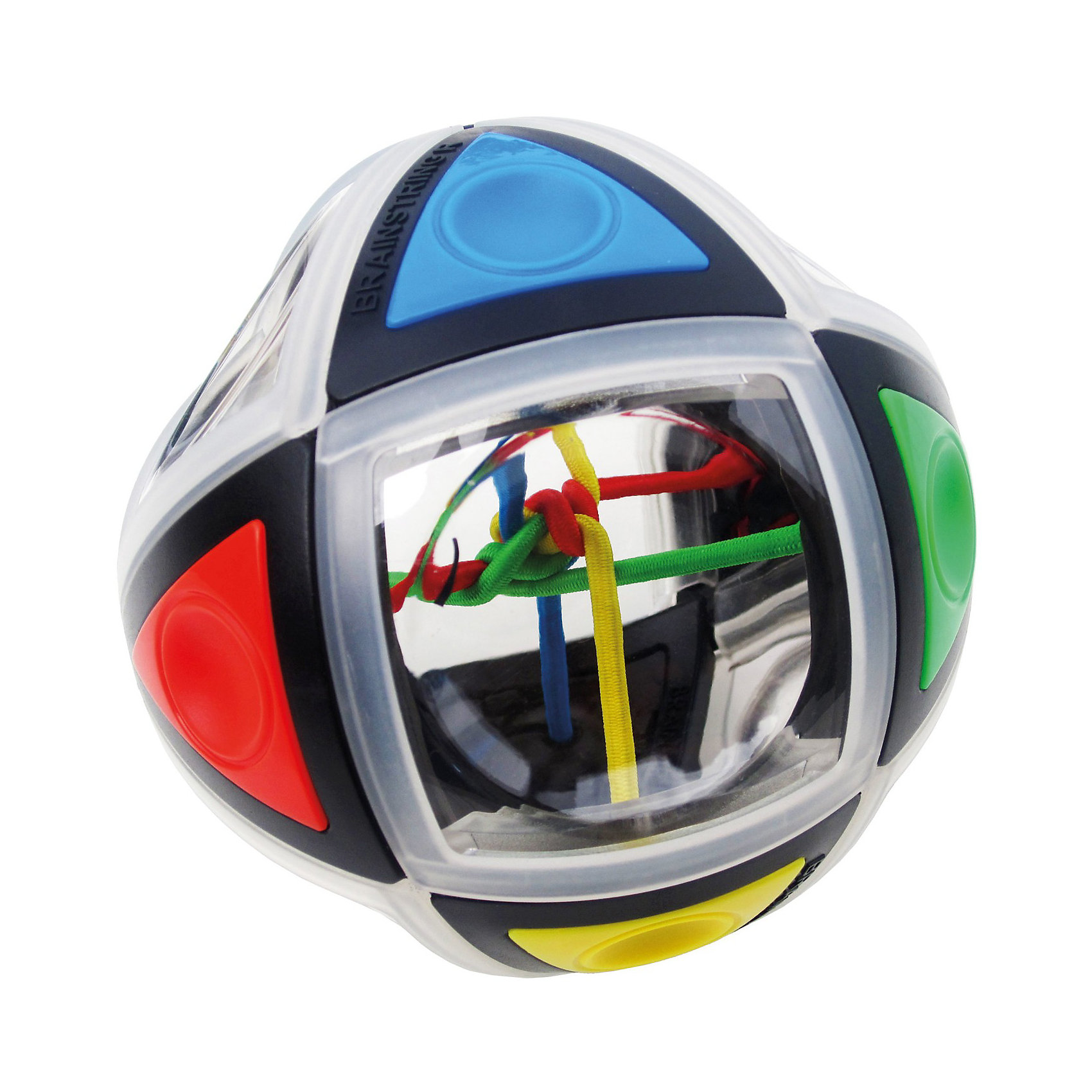 Головоломка BrainString R, Recent Toys Головоломка BrainString R, Recent ToysИгры в дорогу<br>Головоломка BrainString R, Recent Toys<br><br>Характеристика:<br><br>-Возраст: от 7 лет<br>-Размер: 9,3 см<br><br>Задача головоломки довольно сложная : распутать цветные нити можно только путем вращений и поворотов поверхности шара. Внутри головоломки всего 4 нити разных цветов, которые хорошо просматриваются через специальные окошки-иллюминаторы на поверхности шара. Шар состоит из небольших деталей, соединенных особым способом, что позволяет поворачивать полусферы головоломки в различных плоскостях, перемещая таким образом цветные нити. Важная особенность BrainString-R в том, что шар сам помогает найти решение и распутать цветные резиночки в центре шара. Такая головоломка отлично развивает логическое мышление и зрительное восприятие. <br><br>Головоломка BrainString R, Recent Toys можно приобрести в нашем интернет-магазине.<br><br>Ширина мм: 100<br>Глубина мм: 210<br>Высота мм: 210<br>Вес г: 250<br>Возраст от месяцев: 84<br>Возраст до месяцев: 168<br>Пол: Унисекс<br>Возраст: Детский<br>SKU: 2556269