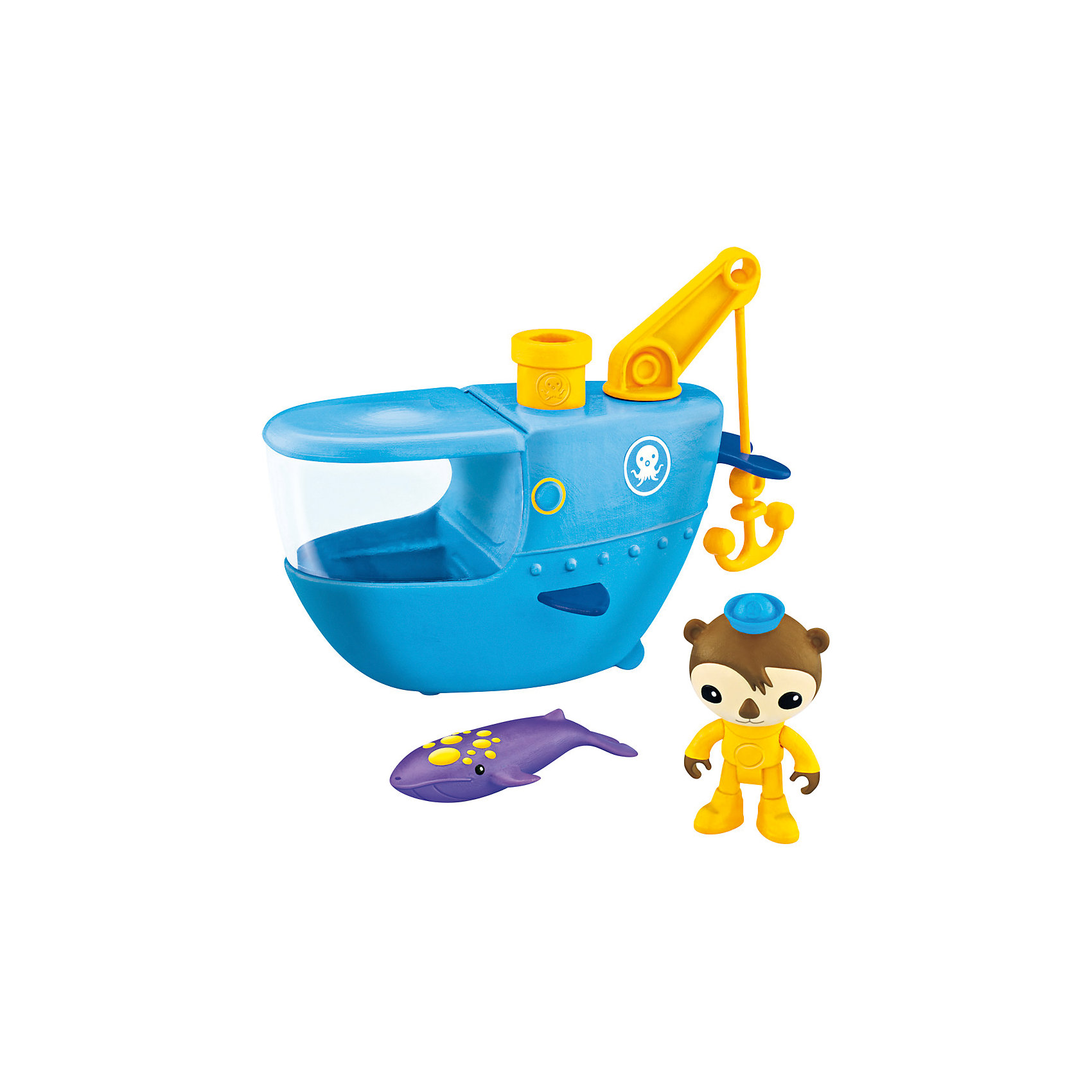 Подводный транспорт, Октонавты, Fisher Price Подводный транспорт, Октонавты, Fisher PriceМашинки и транспорт для малышей<br>Подводный транспорт, Октонавты, Fisher Price (Фишер Прайс)<br><br>Характеристики:<br>- Состав: пластик<br>- Размер: 23 * 12 * 23 см. <br>- В комплект входит: Подводная лодка, спасательный крюк, фигурка Шеллингтона, кит<br>- Вес: 400 гр.<br>Подводный транспорт, Октонавты, Fisher Price (Фишер Прайс) станет одной из любимых игрушек ребенка. Игрушку можно использовать в ванной, а фигурка кита меняет цвет в теплой воде. Подводная лодка Шеллингтона оснащена спасательным крюком и специальной исследовательской подзорной трубой, с помощью которой можно исследовать дно. У фигурки обезьянки Шеллингтона двигается голова, крутятся лапки. Посади Шеллингтона за штурвал подводной лодки, найди кита, попавшего в беду и вытащи его с помощью спасательного крюка! <br>Подводный транспорт, Октонавты, Fisher Price (Фишер Прайс) можно купить в нашем интернет-магазине.<br>Подробнее:<br>• Для детей в возрасте: от 3 до 6 лет <br>• Номер товара: 2564571<br>Страна производитель: Китай<br><br>Ширина мм: 231<br>Глубина мм: 128<br>Высота мм: 227<br>Вес г: 380<br>Возраст от месяцев: 36<br>Возраст до месяцев: 84<br>Пол: Унисекс<br>Возраст: Детский<br>SKU: 2564571