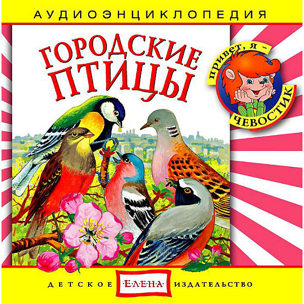 Аудиоэнциклопедия Городские птицы, CD Аудиоэнциклопедия Городские птицы, CDАудиокниги, DVD и CD<br>Характеристики:<br><br>• возраст: от 3 лет<br>• издательство: Детское издательство Елена<br>• серия: Аудиоэнциклопедия. Уроки дяди Кузи и Чевостика<br>• автор: Наталья Манушкина<br>• текст читают: Таисия Аведикова, Дмитрий Столбцов<br>• формат: Audio CD<br>• звук: стерео<br>• год издания: 2002<br>• количество дисков: 1<br>• время звучания: 54:28 мин.<br>• размер: 14,2х12,2х1 см.<br>• вес: 80 гр.<br>• ISBN: 4607162120292<br><br>Аудиоэнциклопедия в легкой и доступной форме расскажет малышу о птицах. Малыш сможет познакомиться с птичьими голосами, привычками, особенностями и внешним видом наших пернатых соседей.<br><br>Весёлый «почемучка» Чевостик и «знающий все на свете» дядя Кузя помогут пробудить в ребенке интерес к познанию окружающего мира.<br><br>Аудиоспектакль озвучивают профессиональные актёры, которым без труда удастся заинтересовать ребёнка своим рассказом. Малыш услышит грамотную, выразительную, хорошо поставленную речь, это научит его правильно говорить. Текст в аудиоэнциклопедии сопровождается фоновой музыкой и звуками живой природы.<br><br>Аудиоэнциклопедию «Городские птицы» можно купить в нашем интернет-магазине.<br><br>Ширина мм: 142<br>Глубина мм: 10<br>Высота мм: 125<br>Вес г: 79<br>Возраст от месяцев: 60<br>Возраст до месяцев: 144<br>Пол: Унисекс<br>Возраст: Детский<br>SKU: 2580834
