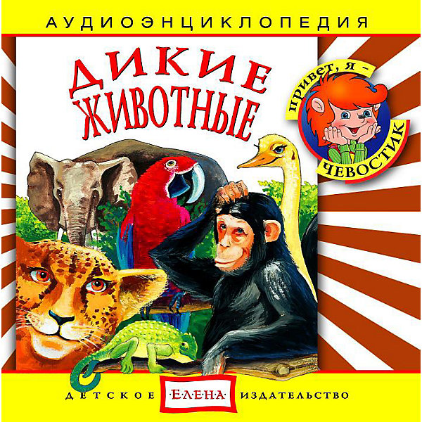 Аудиоэнциклопедия Дикие животные, CD Аудиоэнциклопедия Дикие животные, CDАудиокниги, DVD и CD<br>Характеристики:<br><br>• возраст: от 3 лет<br>• издательство: Детское издательство Елена<br>• серия: Аудиоэнциклопедия. Уроки дяди Кузи и Чевостика<br>• автор: Наталья Манушкина<br>• текст читают: Таисия Аведикова, Дмитрий Столбцов<br>• формат: Audio CD<br>• звук: стерео<br>• год издания: 2003<br>• количество дисков: 1<br>• время звучания: 55:51 мин.<br>• размер: 14,2х12,2х1 см.<br>• вес: 80 гр.<br>• ISBN: 4607162120322<br><br>Аудиоэнциклопедия познакомит юных слушателей с удивительными животными дикой природы. Ребята услышат голоса животных, узнают особенности их поведения и наиболее характерные повадки. Любознательные герои - Чевостик и Дядя Кузя - найдут простые и интересные объяснения даже самым сложным вопросам. <br><br>Аудиоспектакль озвучивают профессиональные актёры, которым без труда удастся заинтересовать детей своим рассказом. Малыши услышат грамотную, выразительную, хорошо поставленную речь, это научит их правильно говорить. Текст в аудиоэнциклопедии сопровождается фоновой музыкой и звуками живой природы.<br><br>Аудиоэнциклопедию «Дикие животные» можно купить в нашем интернет-магазине.<br><br>Ширина мм: 142<br>Глубина мм: 10<br>Высота мм: 125<br>Вес г: 79<br>Возраст от месяцев: 60<br>Возраст до месяцев: 144<br>Пол: Унисекс<br>Возраст: Детский<br>SKU: 2580835