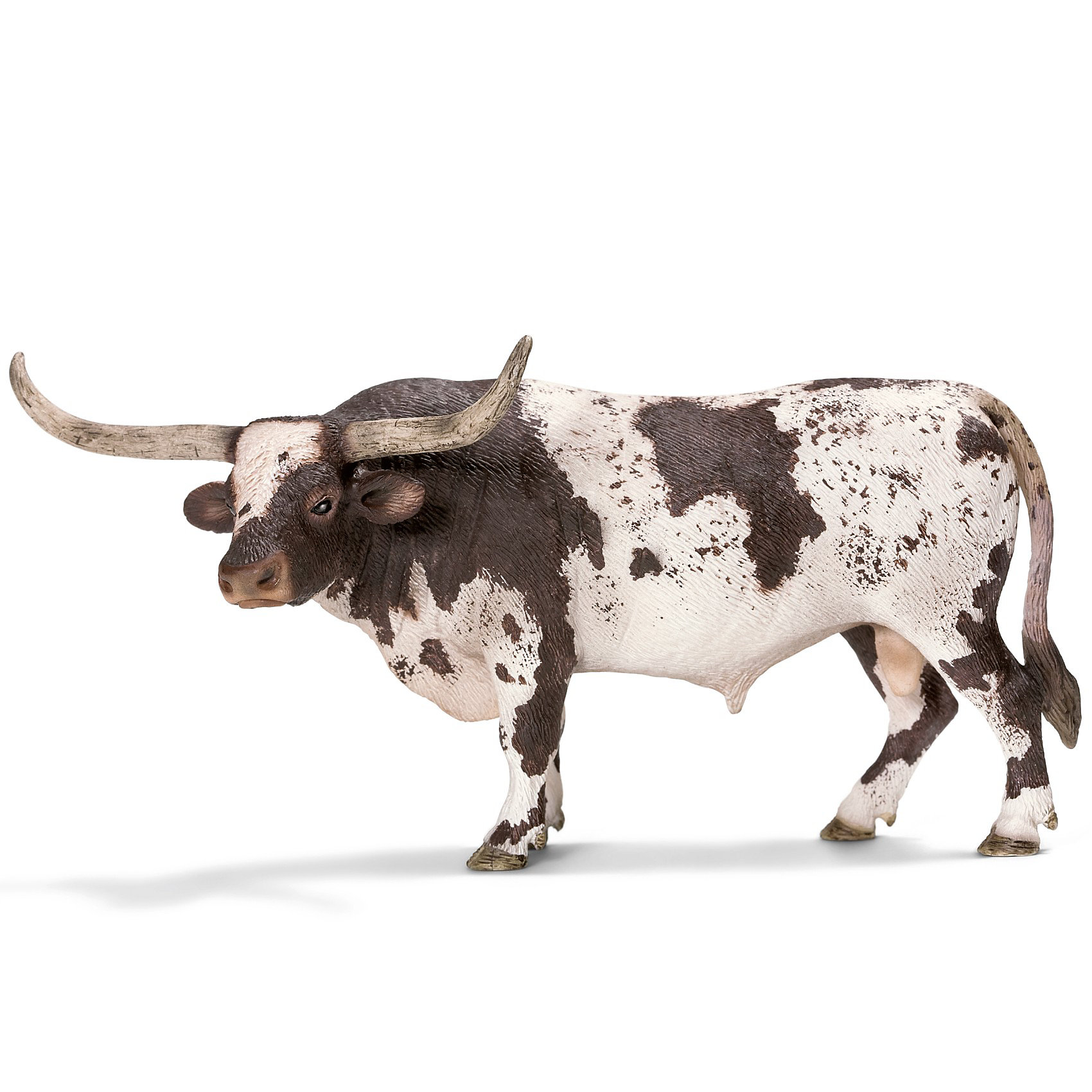 Schleich Техасский Лонгхорн, бык. Серия Домашние животные Schleich Техасский Лонгхорн, бык. Серия Домашние животныеМир животных<br>Игрушка Техасский Лонгхорн, бык. Игрушка из серии Домашние животные производителя Schleich (Шляйх) знакомит детей с окружающим нас миром и расширяет возможности ролевых игр.<br><br>Дополнительная информация:<br><br>-размеры (ДхШхВ): 7х8х16,5 см<br>-благодаря реалистическому исполнению игрушка интересна как детям, так и взрослым<br>-сделана из безопасного пластика<br>-раскрашена вручную<br><br>С помощью фигурок из серии Домашние животные Ваш ребенок сможет создать свою собственную ферму.<br><br>Schleich (Шляйх) Техасского Лонгхорна, быка. Серия Домашние животные можно приобрести в нашем магазине.<br><br>Ширина мм: 173<br>Глубина мм: 91<br>Высота мм: 63<br>Вес г: 162<br>Возраст от месяцев: 36<br>Возраст до месяцев: 96<br>Пол: Унисекс<br>Возраст: Детский<br>SKU: 2609274
