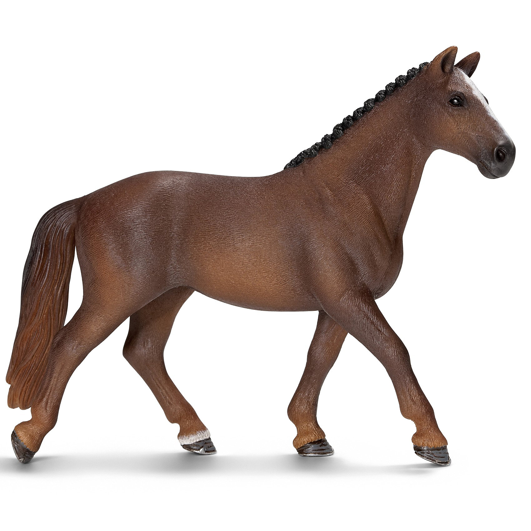Гановерская кобыла, Schleich Гановерская кобыла, SchleichМир животных<br>Ганноверская кобыла, Schleich (Шляйх) – это высококачественная коллекционная и игровая фигурка.<br><br>Ганноверская кобыла из благородной спортивной породы лошадей разводится в Германии с 1735 года. Она превосходно подходит для выездки и конкура. Ганноверская лошадь считается самой способной в обучении, эти лошади самые понятливые, внимательные и уравновешенные. Прекрасно выполненные фигурки Schleich (Шляйх) являются максимально точной копией настоящих животных и отличаются высочайшим качеством игрушек ручной работы. Каждая фигурка разработана с учетом исследований в области педагогики.<br>Фигурка Ганноверской кобылы прекрасно разнообразит игру Вашего ребенка и станет отличным пополнением коллекции его фигурок животных.<br><br>Дополнительная информация:<br><br>- Размер фигурки:15х3,5х11 см.<br>- Материал: высококачественный каучуковый пластик.<br><br>Фигурку Ганноверская кобыла, Schleich (Шляйх) можно купить в нашем интернет-магазине.<br><br>Ширина мм: 151<br>Глубина мм: 129<br>Высота мм: 38<br>Вес г: 138<br>Возраст от месяцев: 36<br>Возраст до месяцев: 96<br>Пол: Женский<br>Возраст: Детский<br>SKU: 2609282