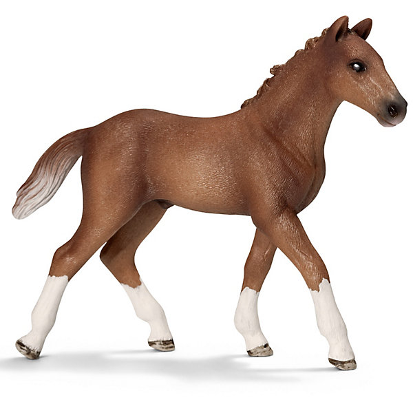 Гановерский жеребенок, Schleich Гановерский жеребенок, SchleichМир животных<br>Ганноверский жеребенок, Schleich (Шляйх) – это высококачественная коллекционная и игровая фигурка.<br><br>Ганноверский жеребенок из благородной спортивной породы лошадей. Порода разводится в Германии с 1735 года. Она превосходно подходит для выездки и конкура. Ганноверская лошадь считается самой способной в обучении, эти лошади самые понятливые, внимательные и уравновешенные. Прекрасно выполненные фигурки Schleich (Шляйх) являются максимально точной копией настоящих животных и отличаются высочайшим качеством игрушек ручной работы. Каждая фигурка разработана с учетом исследований в области педагогики.<br>Фигурка Ганноверского жеребенка прекрасно разнообразит игру вашего ребенка и станет отличным пополнением коллекции его фигурок животных.<br><br>Дополнительная информация<br><br>- Размер фигурки: 10.5 ? 2.5 ? 8.5см.<br>- Материал: высококачественный каучуковый пластик<br><br>Фигурку Ганноверская кобыла, Schleich (Шляйх) можно купить в нашем интернет-магазине.<br><br>Ширина мм: 128<br>Глубина мм: 91<br>Высота мм: 30<br>Вес г: 45<br>Возраст от месяцев: 36<br>Возраст до месяцев: 96<br>Пол: Женский<br>Возраст: Детский<br>SKU: 2609283