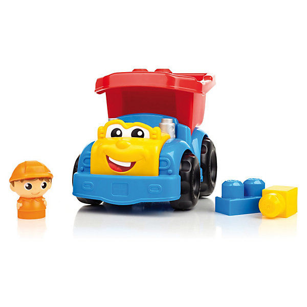 Маленькая машинка First Builders MEGA BLOKS Маленькая машинка First Builders MEGA BLOKSПластмассовые конструкторы<br>Самосвал Дилан, Mega Bloks First Builders, приятно порадует Вашего малыша. Машинка выполнена в ярких красочных цветах, у Дилана забавное личико с веселой улыбкой и большие глаза. Кузов грузовика откидывается, его можно загрузить шестью входящими в комплект блоками или же отправить Дилана на поиски другого полезного груза. Управляет грузовиком веселый водитель, который будет рад любой работе. Грузовик и детали имеют крупный размер и форму, удобную для детских ручек. Набор совместим с другими наборами серии First Builders.<br><br>Дополнительная информация:<br><br>- В комплекте: грузовик, 6 деталей, фигурка водителя. <br>- Материал: пластик.<br>- Размер игрушки: 15,5 х 17 х 23 см.<br>- Размер упаковки: 23 x 16 x 17 см. <br>- Вес: 0,53 кг.<br><br>Самосвал Дилан, MEGA BLOKS First Builders, можно купить в нашем интернет-магазине.<br><br>Ширина мм: 272<br>Глубина мм: 164<br>Высота мм: 180<br>Вес г: 459<br>Возраст от месяцев: 12<br>Возраст до месяцев: 48<br>Пол: Унисекс<br>Возраст: Детский<br>SKU: 2910775