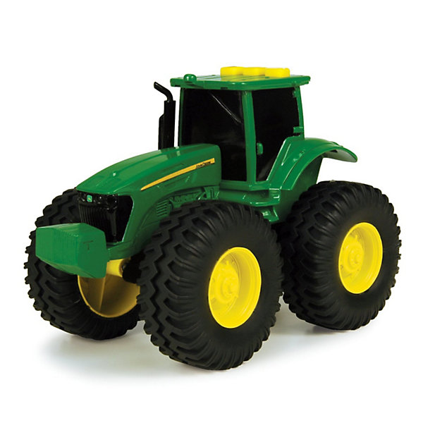 Игрушечный трактор Farm (свет, звук) TOMY Игрушечный трактор Farm (свет, звук) TOMYМашинки<br>Мальчишки обожают машины и технику. Этот трактор полюбится любому ребенку. Трактор имеет большие колеса, которые уверенно проедут по любой местности. На крыше кабины находятся кнопки, при нажатии на них будет слышен звук мотора, рев трактора и включится подсветка в кабине. Игрушка выполнена из высококачественных материалов, безопасных для детей. Все детали прекрасно проработаны и очень реалистичны. <br><br>Дополнительная информация:<br><br>- Материал: пластик, металл, резина.<br>- Цвет: зеленый, черный, желтый.<br>- Элемент питания: 3 батарейки таблетки (в комплекте).<br>- Размер: 12 х 9 х 9 см<br>- Световые эффекты: есть.<br>- Звуковые эффекты: есть.<br><br> Трактор с большими колесами, TOMY можно купить в нашем магазине.<br><br>Ширина мм: 161<br>Глубина мм: 200<br>Высота мм: 193<br>Вес г: 355<br>Возраст от месяцев: 36<br>Возраст до месяцев: 96<br>Пол: Мужской<br>Возраст: Детский<br>SKU: 3102153