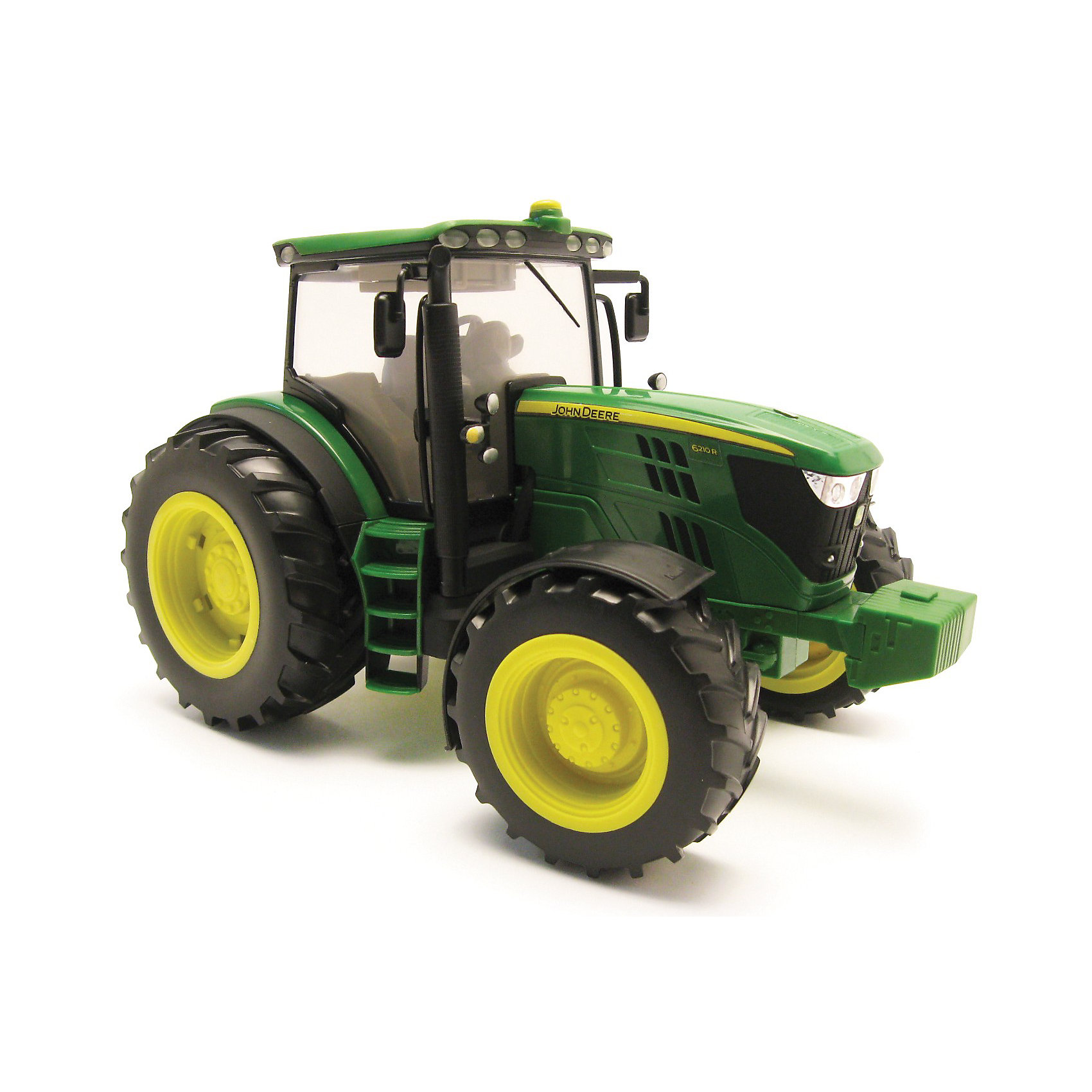 Трактор John Deere, TOMY Трактор John Deere, TOMYСельскохозяйственный транспорт<br>Мальчишки обожают машины и технику. Этот трактор полюбится любому ребенку. Трактор имеет большие колеса, которые уверенно проедут по любой местности. На крыше кабины находятся кнопки, при нажатии на них будет слышен звук мотора, рев трактора и включится подсветка в кабине. Игрушка выполнена из высококачественных материалов, безопасных для детей. Все детали прекрасно проработаны и очень реалистичны. <br><br>Дополнительная информация:<br><br>- Материал: пластик, металл, резина.<br>- Цвет: зеленый, черный, желтый.<br>- Элемент питания: 3 батарейки таблетки (в комплекте).<br>- Размер: 12 х 9 х 9 см<br>- Световые эффекты: есть.<br>- Звуковые эффекты: есть.<br><br>Трактор John Deere, TOMY можно купить в нашем магазине.<br><br>Ширина мм: 347<br>Глубина мм: 251<br>Высота мм: 233<br>Вес г: 1403<br>Возраст от месяцев: 36<br>Возраст до месяцев: 96<br>Пол: Мужской<br>Возраст: Детский<br>SKU: 3102156