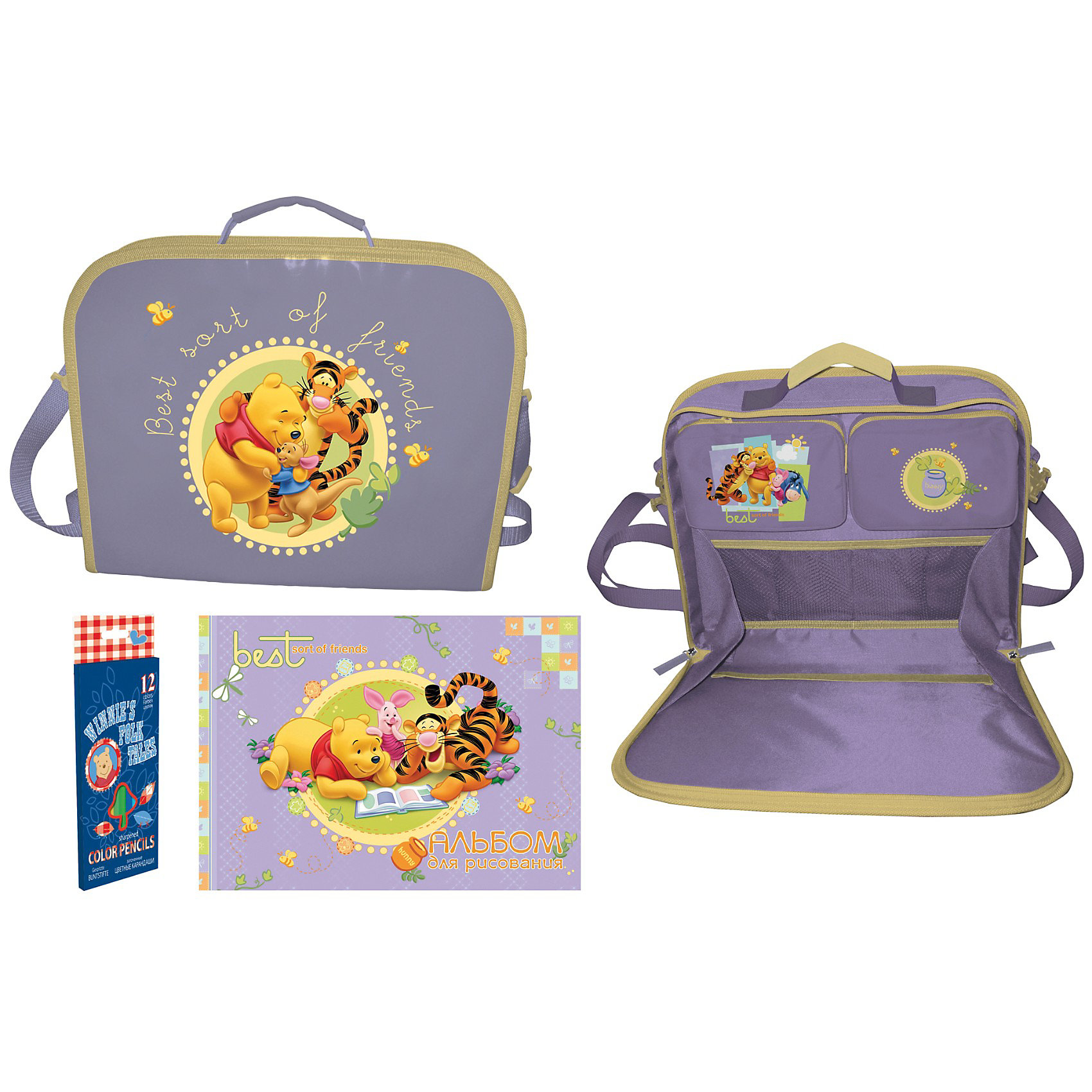 Winnie the Pooh Раскладная папка-планшет Winnie the Pooh Раскладная папка-планшетПапки для дополнительных занятий<br>Практичная и удобная папка планшет с любимым героем Winnie the Pooh, будет отличным помощником для хранения рисунков, бумаги и любой другой информации.<br><br>Ширина мм: 355<br>Глубина мм: 290<br>Высота мм: 50<br>Вес г: 690<br>Возраст от месяцев: 48<br>Возраст до месяцев: 84<br>Пол: Унисекс<br>Возраст: Детский<br>SKU: 3109911