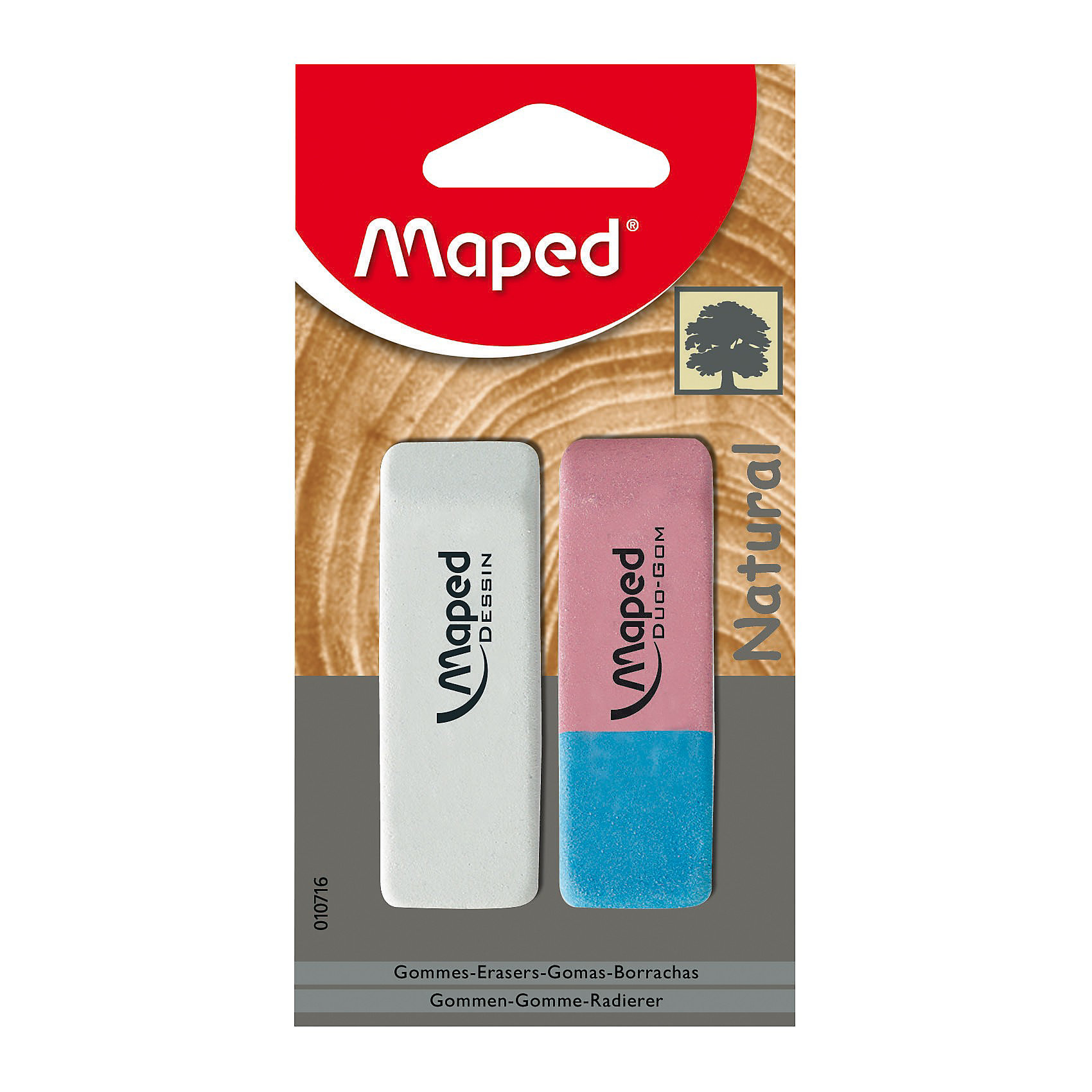 Maped Ластик для ручки и карандаша Maped Ластик для ручки и карандашаЧертежные принадлежности<br>Высококачественные ластики Maped понравятся даже самому требовательному покупателю! Ни одна из стирательных резинок Maped не содержит фталатов и ПВХ, изделия полностью соответствуют существующим требованиям безопасности. Ластик имеет мягкую структуру, что обеспечивает комфортное стирание.<br><br>Ширина мм: 12<br>Глубина мм: 65<br>Высота мм: 125<br>Вес г: 48<br>Возраст от месяцев: 60<br>Возраст до месяцев: 216<br>Пол: Унисекс<br>Возраст: Детский<br>SKU: 3157370