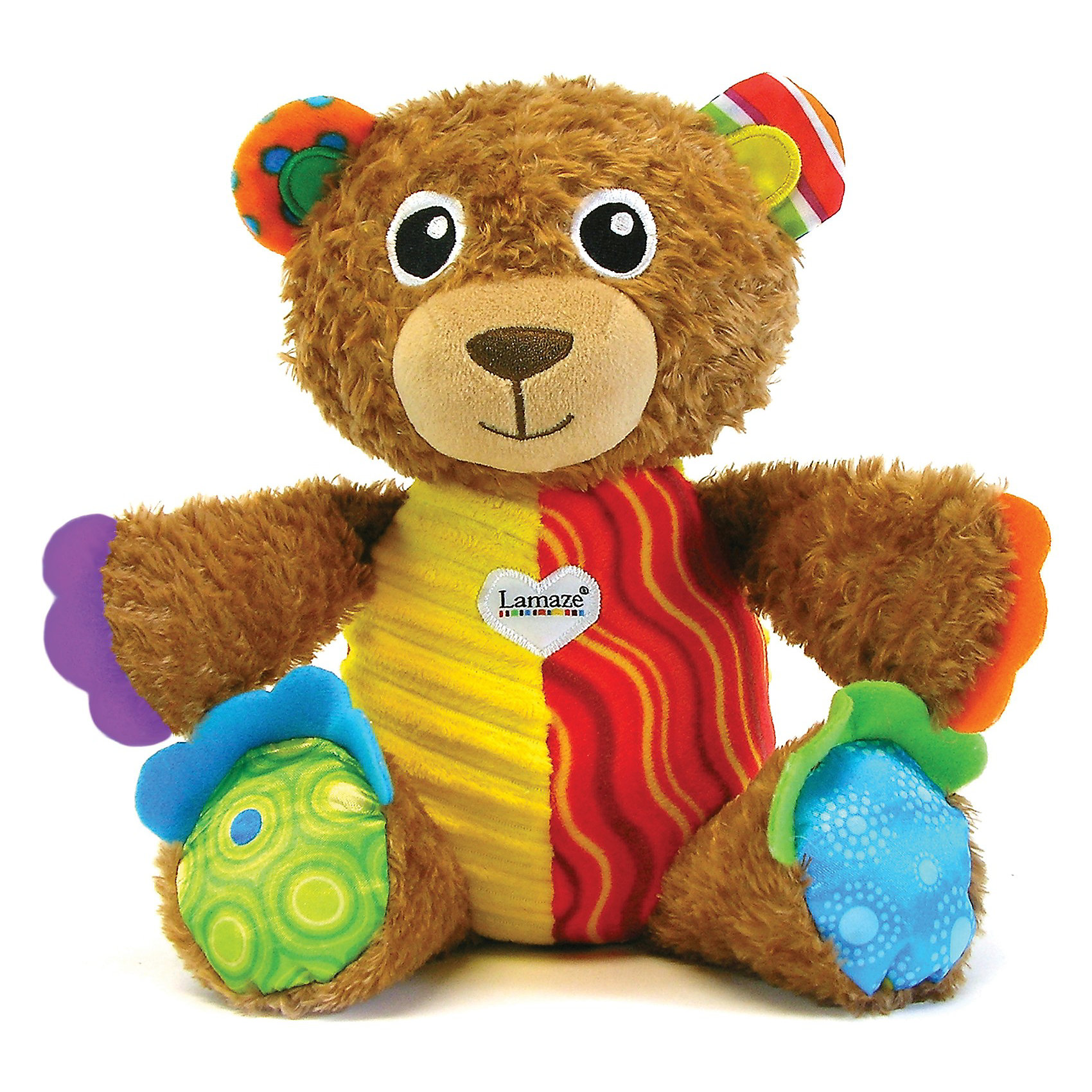 Игрушка Мой первый плюшевый медвежонок, Lamaze Игрушка Мой первый плюшевый медвежонок, LamazeМедвежата<br>Этот забавный мишка обязательно понравится малышу и подарит ему много улыбок и положительных эмоций. Игрушка выполнена из приятного на ощупь разноцветного материала разной фактуры, плотно набита. Выполнена из высококачественного гипоаллергенного материала безопасного для детей. Такой мишка станет прекрасным другом вашему малышу и поможет развить мелкую моторику, тактильное и цветовое восприятие.<br><br>Дополнительная информация: <br><br>- Материал: текстиль.<br>- Размер: 11х17х23 см.<br>- Цвет: разноцветный.<br><br>Игрушку Мой первый плюшевый медвежонок, Lamaze можно купить в нашем магазине.<br><br>Ширина мм: 281<br>Глубина мм: 203<br>Высота мм: 162<br>Вес г: 233<br>Возраст от месяцев: 0<br>Возраст до месяцев: 24<br>Пол: Унисекс<br>Возраст: Детский<br>SKU: 3173892