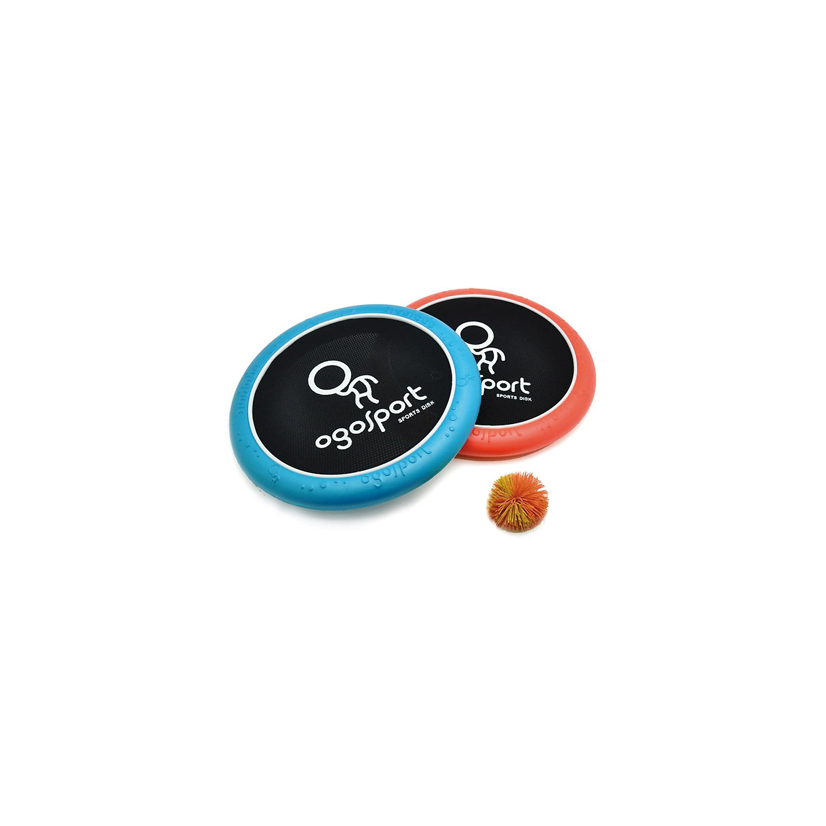 OgoSport Игра Стандарт OgoSport Игра СтандартOgoSport (Огоспорт) - это спортивная игра огодисками. Комплект для игры Огоспорт состоит из 2 огодисков, и одного мячика. <br>Огодиск - это специальный диск, состоящий из пенообразного материала, с натянутой по центру эластичной сеточкой. Огодиск имеет эргономичный дизайн, его приятно держать в руке, он обладает отличными аэродинамическими характеристиками, благодаря чему огодиск прекрасно подходит для спортивной игры фрисби.<br><br>Играть в Огоспорт просто: можно использовать Огодиски в качестве фрисби или же отбивать дисками мячик как при игре в бадминтон.<br><br>Дополнительная информация:<br><br>- В комплекте: огодиск - 2 шт, огомяч - 1шт;<br>- Прекрасный вариант для игр на улице;<br>- Понравится как взрослым, так и детям;<br>- Материал: пластик, текстиль;<br>- Диаметр огодиска – 29 см, диаметр мячика – 6 см;<br>- Размер упаковки: 29 х 29 х 7 см;<br>- Вес: 360г<br><br>Игру Огоспорт (Ogosport) Стандарт можно купить в нашем интернет-магазине.<br><br>Ширина мм: 290<br>Глубина мм: 60<br>Высота мм: 320<br>Вес г: 360<br>Возраст от месяцев: 36<br>Возраст до месяцев: 1188<br>Пол: Унисекс<br>Возраст: Детский<br>SKU: 3180382