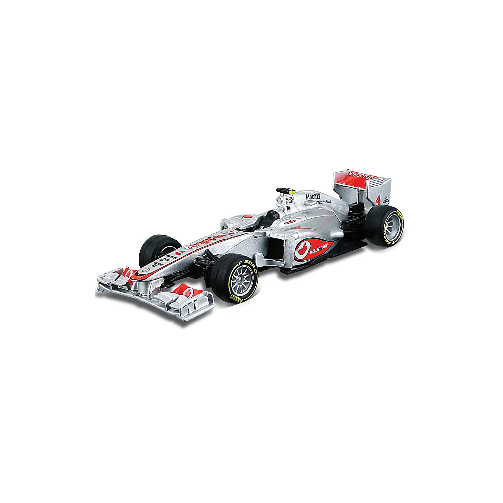 Машина Формула-1 Команда 2012 McLaren металл.,1:32, Bburago Машина Формула-1 Команда 2012 McLaren металл.,1:32, BburagoМашинки<br>Машина Формула-1 Команда 2012 McLaren металл.,1:32, Bburago (Бураго).<br>Компания Bburago – мировой лидер в производстве коллекционных моделей автомобилей. <br>Более 30 лет профессиональные дизайнеры Bburago разрабатывают точные копии современных машин и ретро машин известных марок.<br><br>McLaren - одна из самых старейших и самых успешных команд Формулы-1. С момента своего появления в чемпионате в 1966 году пилоты McLaren регулярно числятся в претендентах на победы.<br><br>Миниатюрная копия настоящего гоночного болида McLaren, участвовавшего в соревнованиях Формула-1, выполнена в масштабе 1:32<br>При игре с машинкой Формула-1 Команда 2012 McLaren у ребенка совершенствуется воображение, формируется здоровое чувство соперничества, улучшается игровая активность.<br><br>Модели гоночных автомобилей непременно понравятся всем поклонникам гоночного спорта любого возраста!<br><br>Дополнительная информация:<br><br>- Материал: металл и пластик<br>- Масштаб: 1:32<br>- Размеры упаковки: 16,9 х 10 х 7 см<br>- Вес: 0,32 кг<br><br>Игрушку Машина Формула-1 Команда 2012 McLaren металл.,1:32, Bburago можно купить в нашем интернет-магазине.<br><br>Ширина мм: 169<br>Глубина мм: 70<br>Высота мм: 99<br>Вес г: 325<br>Возраст от месяцев: 36<br>Возраст до месяцев: 1188<br>Пол: Мужской<br>Возраст: Детский<br>SKU: 3192892