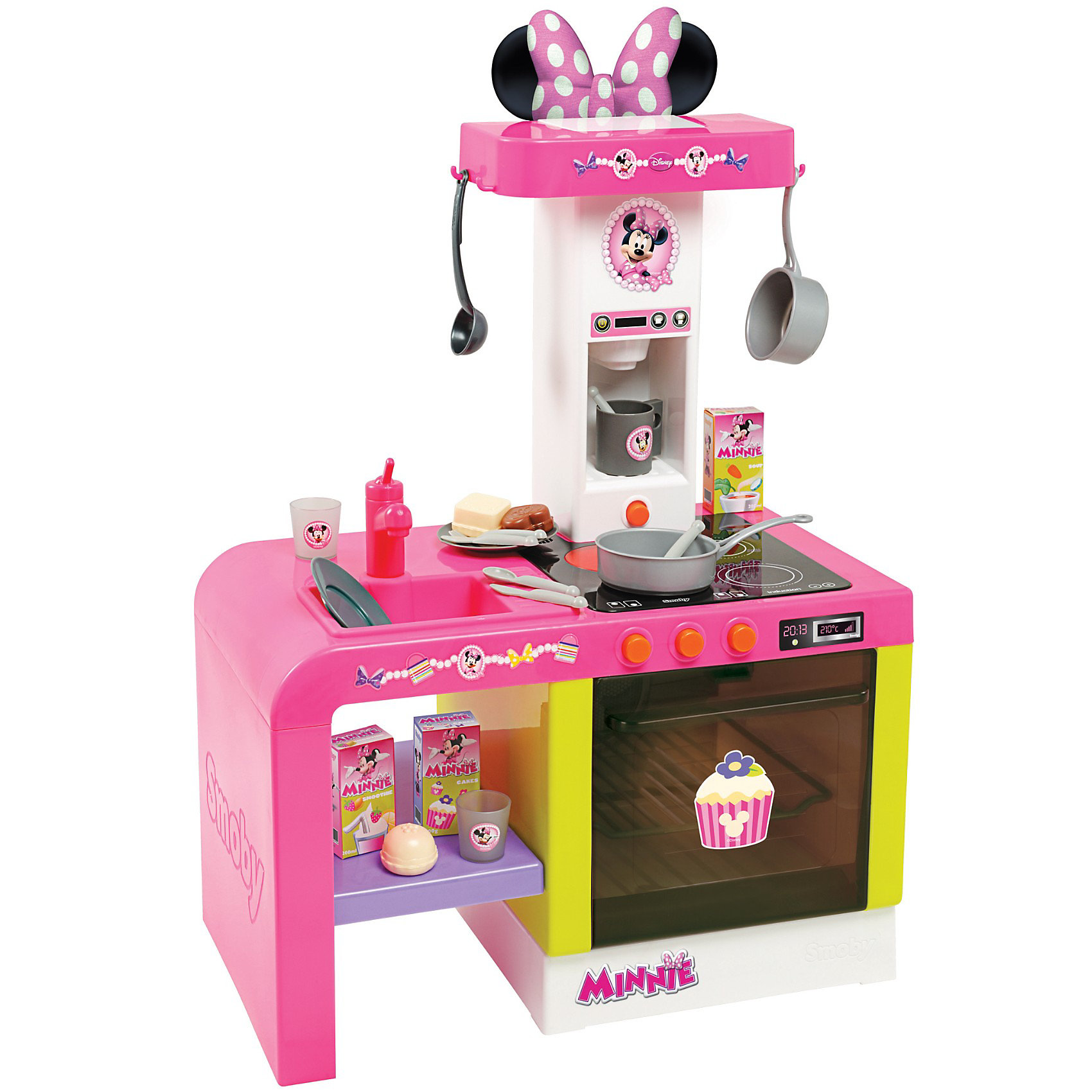 Smoby Кухня Cheftronic Minnie звук и свет, Smoby smoby ночник кукла свет звук smoby