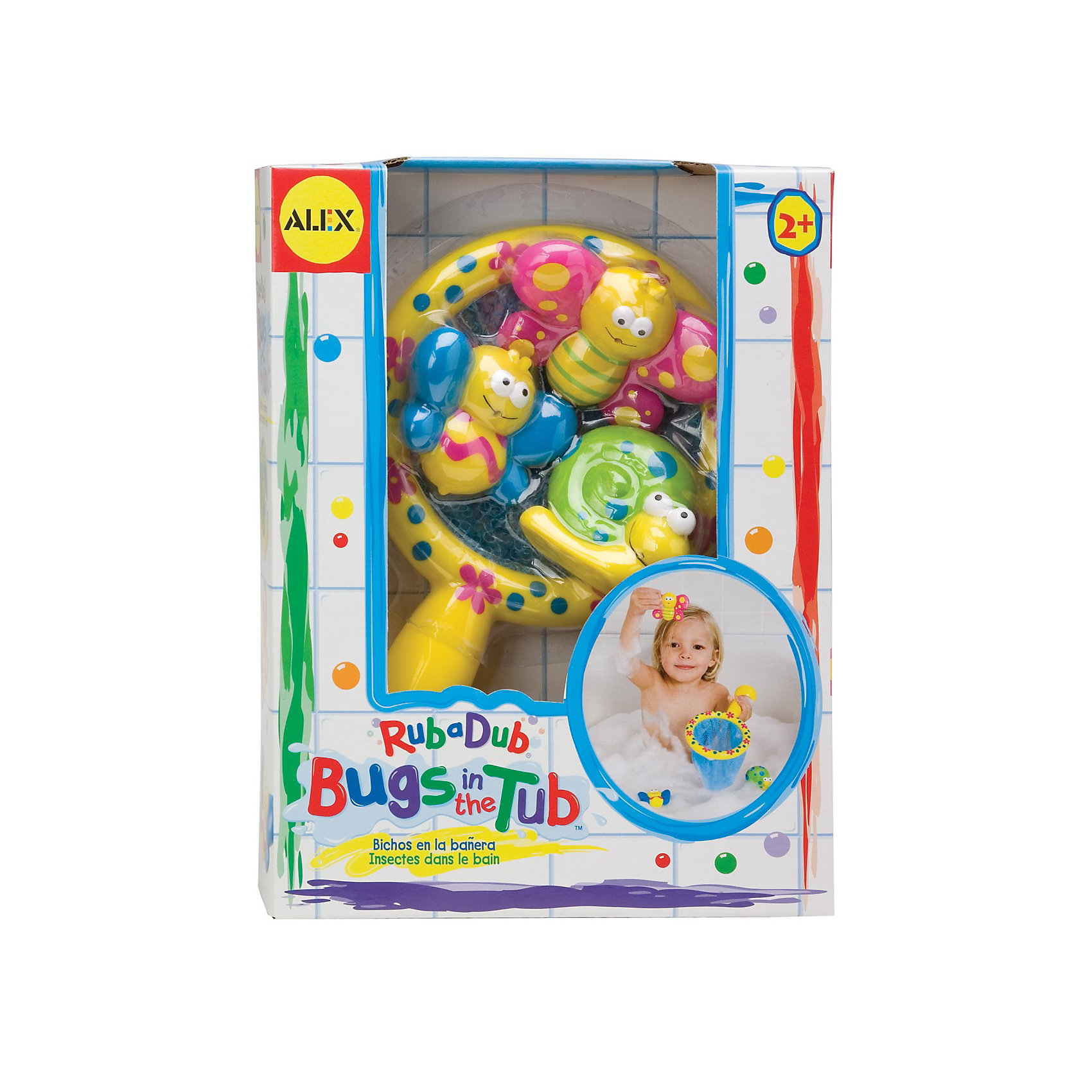 Игра для ванной Поймай бабочку Игра для ванной Поймай бабочкуРыбалка<br>Игра для ванной Поймай бабочку от ALEX (Алекс).<br>Просто сидеть ребенку в ванной бывает скучно, так что он обязательно придет в восторг от ловли бабочек и улитки в густой пене ванны. Сачок с удобной ручкой, поможет ему в этом. Игра способствует развитию моторики пальцев и координации движений.<br><br>Дополнительная информация: <br>- В наборе: Сетка-сачок с яркой ручкой, 2 разноцветных бабочки и улитка.<br>- Материал: пластик<br>- Размер упаковки: 64х191х254 мм.<br>- Вес: 272 г.<br><br>С игрой для ванной Поймай бабочку ребенок будет весело проводить время в ванной.<br><br>Игру для ванны Поймай бабочку озвученная можно купить в нашем интернет-магазине.<br><br>Ширина мм: 191<br>Глубина мм: 254<br>Высота мм: 64<br>Вес г: 272<br>Возраст от месяцев: 24<br>Возраст до месяцев: 60<br>Пол: Женский<br>Возраст: Детский<br>SKU: 3310476