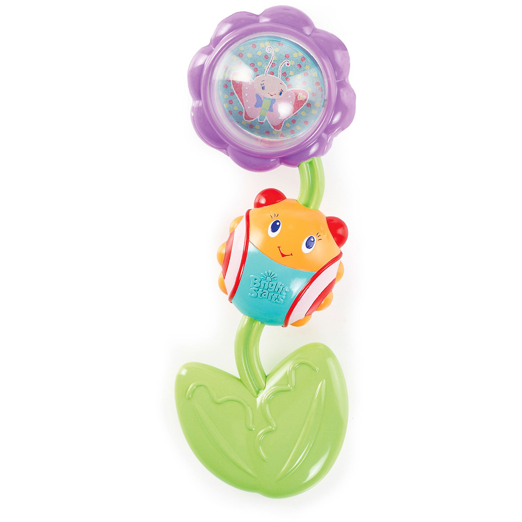 Bright Starts Прорезыватель Божья коровка на цветочке, Bright Starts прорезыватель bright starts коровка