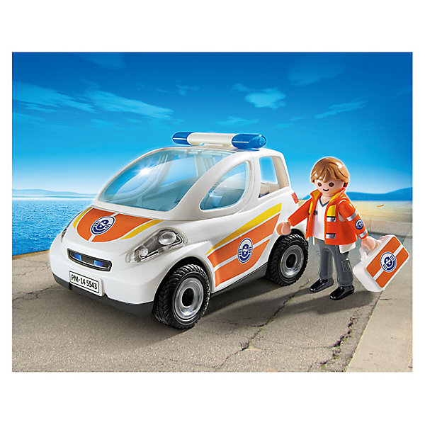 PLAYMOBIL 5543 Береговая охрана: Машина первой помощи PLAYMOBIL 5543 Береговая охрана: Машина первой помощиПластмассовые конструкторы<br>Конструктор PLAYMOBIL (Плеймобил) 5543 Береговая охрана: Машина первой помощи - находка для заботливых родителей! Конструктор Вашего ребенка должен быть именно таким: красочным, безопасным и очень интересным. Серия Береговая охрана посвящена важной работе команды, которая следит за безопасностью судов и пассажиров во вверенной ей акватории. У службы много техники и оборудования с помощью которого они с успехом проводят сложные спасательные операции на воде. Машина первой помощи вмиг доставит спасателя к месту назначения. В компактную машину, рассчитанную на двух пассажиров вмещается все необходимое, чтобы оказать первую медицинскую помощь после происшествия на воде. Спасатель всегда готов к вызову: на нем специальный костюм, а в руках медицинский чемоданчик. С помощью этого замечательного набора Вы сможете с легкостью показать ребенку правила оказания первой помощи. Создай увлекательные сюжеты с набором Машина первой помощи или объедини его с другими наборами серии и игра станет еще интереснее. Придумывая замечательные сюжеты с деталями конструктора, Ваш ребенок развивает фантазию, учится заботе и просто прекрасно проводит время!<br><br>Дополнительная информация:<br><br>- Конструкторы PLAYMOBIL (Плеймобил) отлично развивают мелкую моторику, фантазию и воображение;<br>- В наборе: минифигурка спасателя, машина, медицинский чемодан, ящик с инструментами, аксессуары;<br>- Количество деталей: 30 шт;<br>- Материал: безопасный пластик;<br>- Размер минифигурки: 7,5 см;<br>- Размер упаковки: 21 х 5 х 20 см<br><br>Конструктор PLAYMOBIL (Плеймобил) 5543 Береговая охрана: Машина первой помощи можно купить в нашем интернет-магазине.<br><br>Ширина мм: 254<br>Глубина мм: 203<br>Высота мм: 83<br>Вес г: 290<br>Возраст от месяцев: 48<br>Возраст до месяцев: 120<br>Пол: Унисекс<br>Возраст: Детский<br>SKU: 3350647