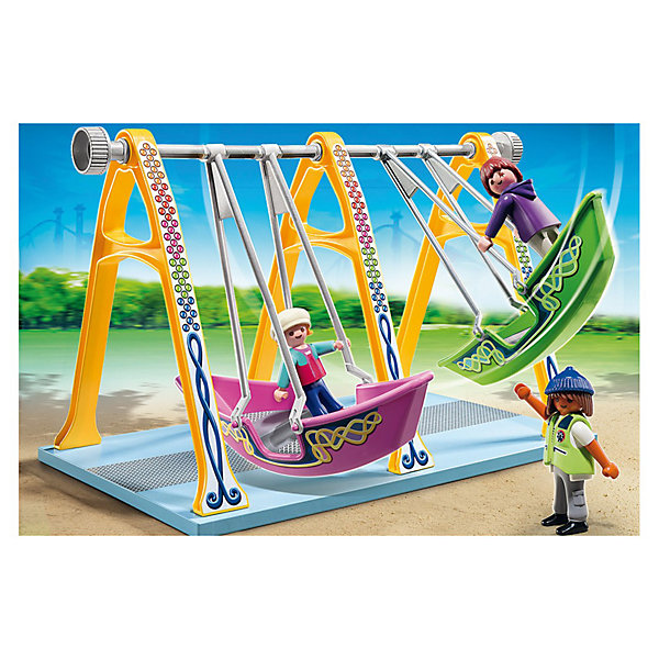 PLAYMOBIL 5553 Парк Развлечений: Аттракцион Лодка PLAYMOBIL 5553 Парк Развлечений: Аттракцион ЛодкаПластмассовые конструкторы<br>Конструктор PLAYMOBIL (Плеймобил) 5553 Парк Развлечений: Аттракцион Лодка - находка для заботливых родителей! Конструктор Вашего крохи должен быть именно таким: красочным, безопасным и очень привлекательным. Серия Парк Развлечений понравится и мальчишкам и девчонкам. Кататься на каруселях, есть мороженное любят все дети без исключения! Аттракцион Лодка - дарит много радости отдыхающим в парке. Яркие лодочки взмывают высоко в небо. Можно раскачивать одну лодочку вдвоем, а можно соревноваться, кто взлетит выше! Вращай колесо и пусть лодочки высоко взмывают вверх. Держаться нужно очень крепко! Создай увлекательные сюжеты с набором Аттракцион Лодка или объедини его с другими наборами серии и создай собственный Парк Развлечений. Придумывая увлекательные сюжеты с деталями конструктора, Ваш ребенок развивает фантазию, мышление и просто прекрасно проводит время!<br><br>Дополнительная информация:<br><br>- Конструкторы PLAYMOBIL (Плеймобил) отлично развивают мелкую моторику, фантазию и воображение;<br>- В наборе: 3 минифигурки (работник парка, взрослый, ребенок), аттракцион;<br>- Количество деталей: 30 шт;<br>- Материал: безопасный пластик;<br>- Размер минифигурок взрослых: 7,5 см;<br>- Размер минифигурки ребенка: 5,2 см;<br>- Размер упаковки: 20 х 30 х 9 см<br><br>Конструктор PLAYMOBIL (Плеймобил) 5553 Парк Развлечений: Аттракцион Лодка можно купить в нашем интернет-магазине.<br><br>Ширина мм: 302<br>Глубина мм: 200<br>Высота мм: 76<br>Вес г: 473<br>Возраст от месяцев: 48<br>Возраст до месяцев: 120<br>Пол: Унисекс<br>Возраст: Детский<br>SKU: 3350664