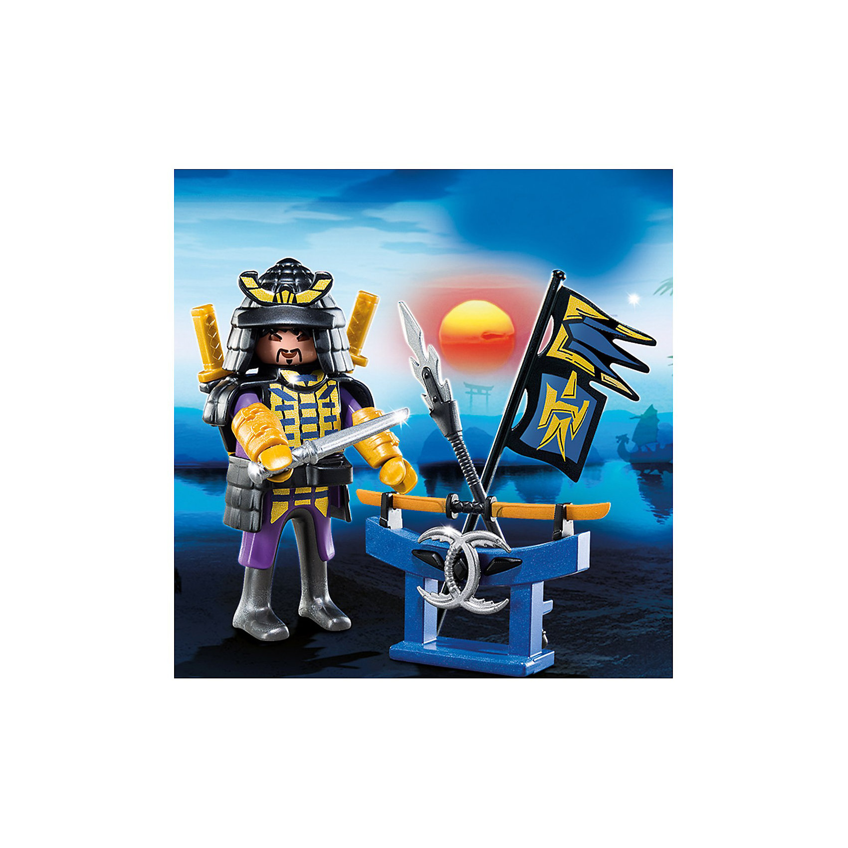 PLAYMOBIL 4789 Дополнение: Самурай с арсеналом PLAYMOBIL 4789 Дополнение: Самурай с арсеналомПластмассовые конструкторы<br>Конструктор PLAYMOBIL (Плеймобил) 4789 Дополнение: Самурай с арсеналом - прекрасная возможность для ребенка проявить свой творческий потенциал! Серия Дополнение создана специально, чтобы сделать игры с Вашими конструкторами PLAYMOBIL (Плеймобил) еще интереснее. Самурай с арсеналом прекрасное дополнение к наборам из серии Остров Дракона от PLAYMOBIL (Плеймобил). Страшного Дракона, надежно охраняющего свой участок суши пытались победить многие герои. Сможет ли одолеть страшное чудовище самурай, обладающий множеством видов оружия, в том числе таинственным двухсторонним мечом. Решать только тебе! Создай увлекательные истории о невероятных приключениях, опасных путешествиях и волшебных событиях. Отправьтесь в неизведанное вместе с конструктором PLAYMOBIL (Плеймобил) 4789 Дополнение: Самурай с арсеналом.<br><br>Дополнительная информация:<br><br>- Конструкторы PLAYMOBIL (Плеймобил) отлично развивают мелкую моторику, фантазию и воображение;<br>- В наборе: минифигурка самурая в доспехах, флаг, пика, двухсторонний меч с подставкой, 2 меча, сабля;<br>- Количество деталей: 13 шт;<br>- Материал: безопасный пластик;<br>- Размер минифигурки: 7,5 см;<br>- Размер упаковки: 14 х 10 х 4 см<br><br>Конструктор PLAYMOBIL (Плеймобил) 4789 Дополнение: Самурай с арсеналом можно купить в нашем интернет-магазине.<br><br>Ширина мм: 174<br>Глубина мм: 101<br>Высота мм: 40<br>Вес г: 62<br>Возраст от месяцев: 48<br>Возраст до месяцев: 120<br>Пол: Мужской<br>Возраст: Детский<br>SKU: 3350688