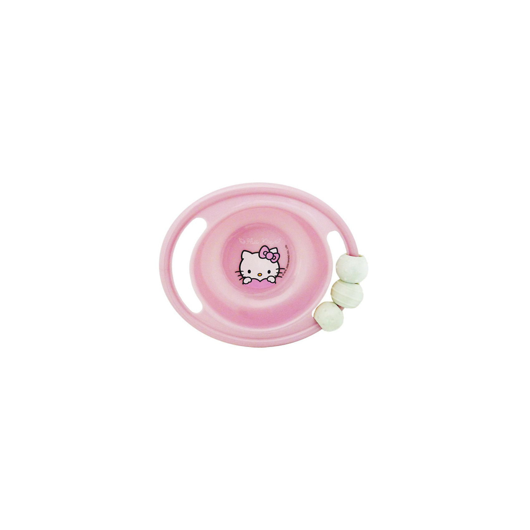 Миска-погремушка с резинкой против скольжения, Hello Kitty Миска-погремушка с резинкой против скольжения, Hello KittyHello Kitty<br>Произведено по лицензии Sanrio. <br><br>Миска-погремушка с резинкой против скольжения, Hello Kitty - это глубокая тарелка с изображением любимой героини. Миска изготовлена из пищевого пластика, который полностью безвреден для ребенка. У тарелки две удобные ручки. На одной из ручек прикреплена погремушка и резинка против скольжения.<br><br>Дополнительная информация:<br>- Диаметр тарелки составляет 20 см, глубина - 4.5 см<br>- Материал: пищевой пластик<br><br>Миску-погремушку с резинкой против скольжения, Hello Kitty можно купить в нашем магазине.<br><br>Ширина мм: 165<br>Глубина мм: 140<br>Высота мм: 50<br>Вес г: 119<br>Возраст от месяцев: 0<br>Возраст до месяцев: 36<br>Пол: Женский<br>Возраст: Детский<br>SKU: 3360699