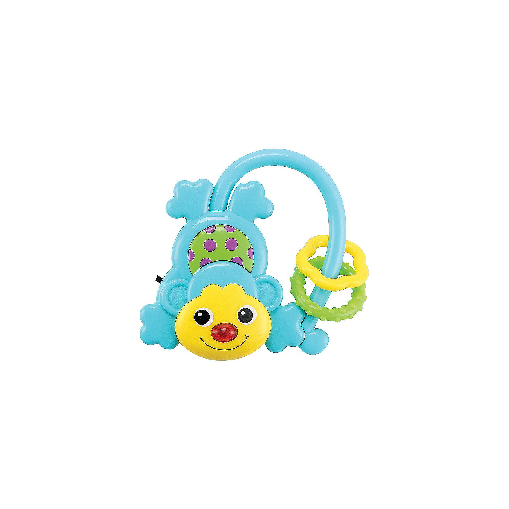 Музыкальная игрушка Обезьянка MONKUS Happy Baby Музыкальная игрушка Обезьянка MONKUS Happy BabyИнтерактивные игрушки для малышей<br>Музыкальная обезьянка MONKUS<br><br>Развивает: координацию движений; слуховое, тактильное и зрительное восприятие; познавательный интерес; тактильные ощущения.<br><br>Характеристики: зеркальная поверхность на животике; звуковой эффект; при нажатии на кнопку загорается лампочка.<br><br>Дополнительная информация:<br><br>Материал: АБС-пластик, термопластичная резина.<br>Батарейки в комплекте.<br><br>Музыкальная игрушка Обезьянка MONKUS Happy Baby можно купить в нашем интернет-магазине.<br><br>Ширина мм: 180<br>Глубина мм: 125<br>Высота мм: 20<br>Вес г: 70<br>Возраст от месяцев: 3<br>Возраст до месяцев: 36<br>Пол: Унисекс<br>Возраст: Детский<br>SKU: 3408929