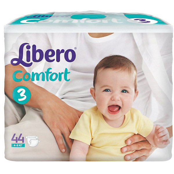 Подгузники Libero Comfort, Midi 4-9 кг (3), 44 шт. Подгузники Libero Comfort, Midi 4-9 кг (3), 44 шт.Подгузники 6-10 кг<br>Подгузники Libero Comfort (Либеро Комфорт).<br> Новые подгузники Libero Comfort EcoTech, сделаны из мягких и натуральных материалов.А наши научные технологии обработки натуральных материалов позволили сделать новые подгузники Libero EcoTech супервпитывающими, при этом мягкими и натуральными на ощупь.<br> Особенности:<br> - Поверхность этих подгузников очень мягкая, они идеально подходят для тонкой и чувствительной кожи малыша. <br> - Поверхность подгузников содержит микроскопические отверстия для циркуляции воздуха, которые позволяют коже ребенка дышать.<br> - Эластичный поясок сзади, тянущиеся застежки и мягкие резиночки вокруг ножек позволяют надежно фиксировать подгузник, абсолютно не стесняя движений малыша. <br> - Зауженные спереди и сзади боковинки, идеально повторяющие фигурку крохи, помогают предотвратить протекание. Это очень важно в первые месяцы жизни малыша, так как большую часть времени он проводит лежа - во сне.<br> - Подгузники имеют специальный мягкий сетчатый слой внутри, который отлично впитывает не только влагу, но и жидкий детский стул.<br> - Многоразовые застежки-липучки не боятся ни крема, ни талька, и Вы в любой момент сможете проверить, не пора ли поменять подгузник. <br><br>ВНИМАНИЕ! Данный артикул имеется в наличии в двух вариантах упаковки. К сожалению, заранее выбрать определенную упаковку нельзя.<br><br>Дополнительная информация:<br><br>- Размер: 3, Midi 4-9 кг<br>- В упаковке: 44 шт. (22х2)<br><br>Подгузники Libero Comfort (Либеро Комфорт), Midi 4-9 кг (3), 44 шт. можно купить в нашем интернет-магазине.<br><br>Ширина мм: 115<br>Глубина мм: 285<br>Высота мм: 205<br>Вес г: 1425<br>Возраст от месяцев: 0<br>Возраст до месяцев: 9<br>Пол: Унисекс<br>Возраст: Детский<br>SKU: 3517615