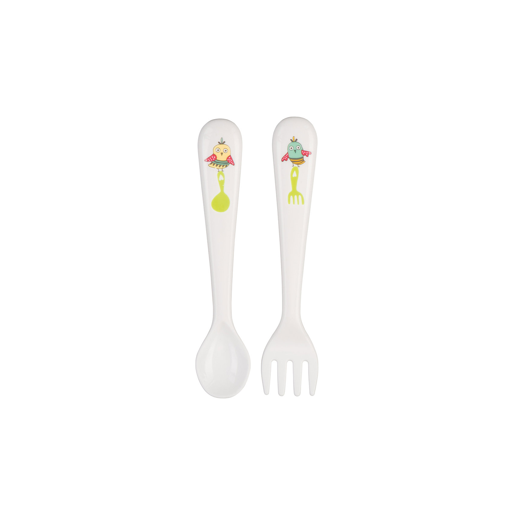 Вилка и ложка FORK SPON Happy Baby Вилка и ложка FORK SPON Happy BabyПосуда для малышей<br>Детская вилка и ложка FORK SPON от Happy Baby - идеальная пара для введения прикорма! Порадуйте ребенка первыми взрослыми вещами! Ложечка и вилочка имеют закругленные края и милые украшения, которые вызовут у малыша только положительные эмоции и неподдельный интерес!<br><br>Дополнительная информация:<br><br>- Тренирует навыки самостоятельного приема пищи<br>- Прочный и безопасный материал позволит набору прослужить долго<br>- Удобная широкая ручка поможем малышу быстро приспособиться и новым предметам и взять процесс еды в свои руки<br>- Глубокая ложечка и вилочка позволят регулировать количество набираемой еды, ложка идеальна для супа<br>- Прекрасно подходит для введения прикорма<br>- В наборе ложка и вилка<br>- Материал: полипропилен<br>- Разменры упаковки: 10х15х1,5 см<br><br>Пусть ваша кроха с радостью открывает мир!<br><br>Детскую вилку и ложку FORK SPON от Happy Baby можно купить в нашем интернет-магазине.<br><br>Ширина мм: 105<br>Глубина мм: 15<br>Высота мм: 150<br>Вес г: 38<br>Возраст от месяцев: 12<br>Возраст до месяцев: 36<br>Пол: Унисекс<br>Возраст: Детский<br>SKU: 3517800