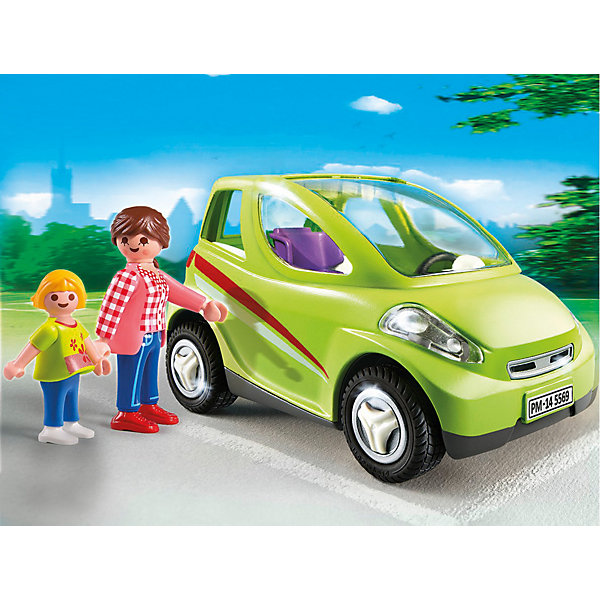 Детский сад: Городской автомобиль, PLAYMOBIL Детский сад: Городской автомобиль, PLAYMOBILПластмассовые конструкторы<br>Конструктор PLAYMOBIL (Плеймобил) 5569 Детский сад: Городской автомобиль - находка для заботливых родителей! Конструктор Вашего крохи должен быть именно таким: красочным, безопасным и очень привлекательным. Серия Детский сад особенно понравится девчонкам, ведь они обожают укачивать, воспитывать и играть с малышами. В наборе Городской автомобиль ребенок найдет фигурки мамы и дочурки, которые едут утром в детский сад. Маленькая и очень жизнерадостная двухместная машинка салатового цвета очень подходит маме и дочке. Мама сажает дочку в специальное кресло. С помощью этого наборы Вы сможете наглядно объяснить малышу как важно, чтобы ребенок ехал в автомобиле с соблюдением правил дорожного движения. Чтобы не скучать в пути мама с дочкой поют песни и делятся впечатлениями. Для удобства пассажиров лобовое стекло машины легко снимается. Создай интересные сюжеты с набором Городской автомобиль или объедини его с другими наборами серии и игра станет еще интереснее. Придумывая замечательные сюжеты с деталями конструктора, Ваш ребенок развивает фантазию учится заботе о малышах и просто прекрасно проводит время!<br><br>Дополнительная информация:<br><br>- Конструкторы PLAYMOBIL (Плеймобил) отлично развивают мелкую моторику, фантазию и воображение;<br>- В наборе: 2 минифигурки (мама, дочка), машина, детское кресло;<br>- Количество деталей: 24 шт;<br>- Материал: безопасный пластик;<br>- Размер минифигурки мамы: 7,5 см;<br>- Размер упаковки: 47,5 х 16,5 х 21,5 см<br><br>Конструктор PLAYMOBIL (Плеймобил) 5569 Детский сад: Городской автомобиль можно купить в нашем интернет-магазине.<br><br>Ширина мм: 202<br>Глубина мм: 154<br>Высота мм: 78<br>Вес г: 238<br>Возраст от месяцев: 48<br>Возраст до месяцев: 120<br>Пол: Женский<br>Возраст: Детский<br>SKU: 3536843