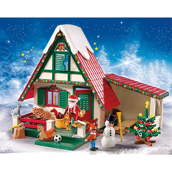 Дом Санта-Клауса, Playmobil Дом Санта-Клауса, PlaymobilПластмассовые конструкторы<br>Характеристики игрушки:<br><br>• Предназначение: для сюжетно-ролевых игр<br>• Пол: универсальный<br>• Цвет: красный, зеленый, белый<br>• Материал: пластик<br>• Комплектация: 128 предметов<br>• Вес: 540 гр.<br>• Размеры домика: 30 см<br><br>Дом Санта-Клауса, Playmobil – это набор деталей и предметов для сбора домика Санта-Клауса. Комплект состоит из 128 предметов, среди которых элементы для постройки дома и гаража, предметы интерьера, домашние животные и, конечно же, сам Санта-Клаус и новогодняя елка. Игрушка выполнена из экологически безопасного материала – пластика, все детали окрашены экологически безопасными красками. <br><br>Дом Санта-Клауса, Playmobil подарит не только увлекательные игры в новогодние праздники, но и станет красивым интерьерным украшением к празднику. <br><br>Дом Санта-Клауса, Playmobil можно купить в нашем интернет-магазине.<br><br>Подробнее:<br>Для детей в возрасте: от 4 до 10 лет<br>Номер товара: 3536867<br>Страна производитель: Китай<br><br>Ширина мм: 506<br>Глубина мм: 401<br>Высота мм: 104<br>Вес г: 1396<br>Возраст от месяцев: 48<br>Возраст до месяцев: 120<br>Пол: Унисекс<br>Возраст: Детский<br>SKU: 3536867