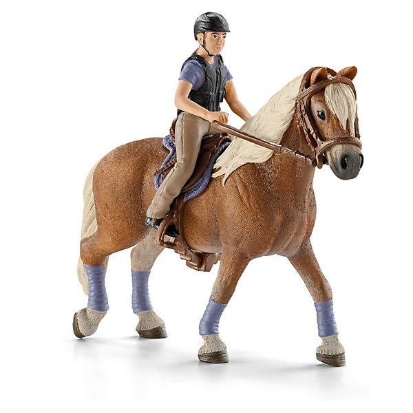 Всадник, Schleich Всадник, SchleichМир животных<br>Всадник, Schleich (Шляйх) -– это высококачественный коллекционный и игровой набор.<br><br>Профессиональный наездник грациозно прогуливается верхом на своей белогривой лошадке. Ребенок сможет создать интересную игру с участием реалистичных персонажей от немецкой компании Schleich. <br><br>В наборе представлена фигура наездника в профессиональной одежде для конного спорта, снаряжение для выездки и фигурка лошадки. Наездника и снаряжение легко снимается с лошади и позволяет размещать их на других фигурках лошадок или играть самостоятельно. <br><br>Все детали набора выполнены из качественного каучукового пластика, который безопасен для детей и очень приятен на ощупь. Игрушки Schleich развивают мелкую моторику ребенка. Стимулируют творческое восприятие и позволяют создавать разнообразные сюжетно-ролевые игры с реалистичными персонажами.<br><br> Дополнительная информация:<br><br>-Состав: всадник, лошадь.<br>- Материал: каучуковый пластик.<br><br>Всадника, Schleich (Шляйх), можно купить в нашем интернет-магазине.<br><br>Ширина мм: 183<br>Глубина мм: 157<br>Высота мм: 88<br>Вес г: 190<br>Возраст от месяцев: 36<br>Возраст до месяцев: 96<br>Пол: Женский<br>Возраст: Детский<br>SKU: 3539481