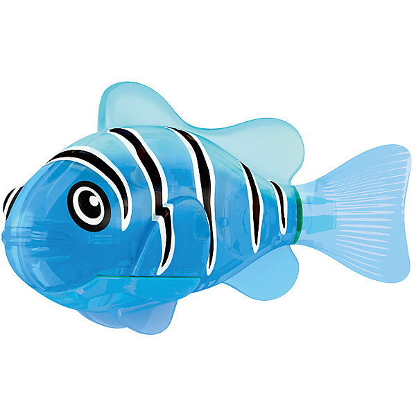 РобоРыбка светодиодная Синий маяк, RoboFish РобоРыбка светодиодная Синий маяк, RoboFishРоборыбки<br>РобоРыбка светодиодная Синий маяк, RoboFish (РобоФиш) - это инновационная рыбка, которая при соприкосновении с водой начинает не только плавать как живая, но и светиться. <br><br>Синий цвет, которым светится представляемая модель РобоРыбки, соответствует её синему окрасу, украшенному чёрными полосками от спины. Благодаря встроенному светодиоду, за рыбками интересно наблюдать в темноте. Рыбок можно посадить в аквариум и любоваться ими, а можно запустить в ванной или бассейне и поплавать вместе с ними. Мягкий силиконовый хвост и электромагнитный мотор помогают ей двигаться в 5 различных направлениях. Игрушка плавает в воде в течение 4-4,5 минут, после чего ее можно вынуть из воды, и снова опустить в воду, чтобы рыбка заработала снова.<br><br>Комплектация: РобоРыбка, 4 батарейки, подставка<br><br>Дополнительная информация:<br><br>-Длина игрушки: около 7 см, высота: 3,5 см <br>-Работает от 2х батареек типа А76 или RL44 (есть в комплекте 4 шт.)<br>-Материалы: силикон, пластмасса<br><br>РобоРыбка Синий маяк – это оригинальная игрушка для купания, которая доставит каждому ребенку массу удовольствия! Компания Зуру выпускает РобоРыбок различных видов и цветов. Так что помимо этой рыбки Синий маяк, Вы можете купить и других рыбок, собрав целую коллекцию. <br><br>РобоРыбку светодиодную Синий маяк, RoboFish (РобоФиш) можно купить в нашем магазине.<br><br>Ширина мм: 60<br>Глубина мм: 200<br>Высота мм: 50<br>Вес г: 90<br>Возраст от месяцев: 60<br>Возраст до месяцев: 144<br>Пол: Унисекс<br>Возраст: Детский<br>SKU: 3544545