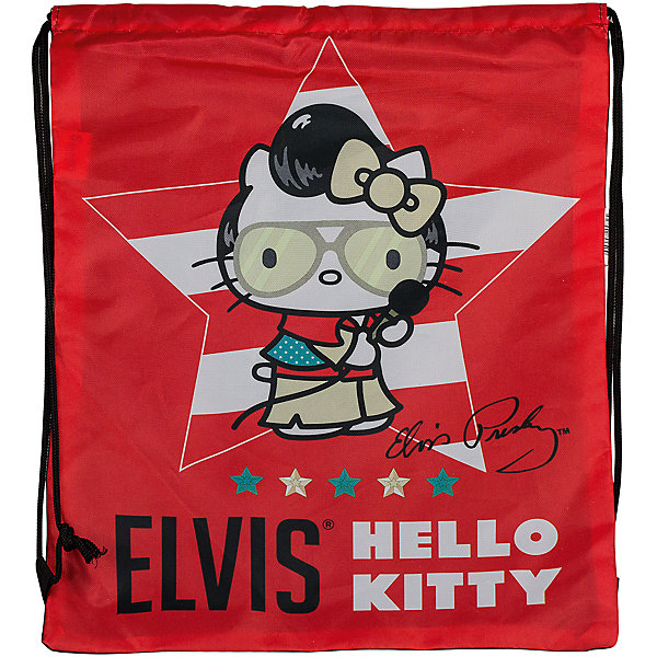 Сумка-рюкзак для обуви, Hello Kitty Сумка-рюкзак для обуви, Hello KittyМешки для обуви<br>Сумка-рюкзак для обуви Hello Kitty Elvis (Хеллоу Китти Элвис) яркой красной расцветки идеально подойдет для сменной обуви маленькой школьницы и для физкультурной формы. <br><br>Рюкзачок выполнен из прочной непромокаемой ткани, по бокам затягивается специальными шнурками. Рюкзак оформлен в стиле бренда Hello Kitty серии Hello Kitty Elvis и украшен изображением знаменитой белой кошечки. <br><br>Дополнительная информация:<br><br>- Материал: полиэстер.<br>- Размер: 43 х 34 см.<br>- Вес: 60 гр.<br><br>Сумку-рюкзак для обуви Hello Kitty Elvis можно купить в нашем интернет-магазине.<br><br>Ширина мм: 20<br>Глубина мм: 400<br>Высота мм: 340<br>Вес г: 710<br>Возраст от месяцев: 36<br>Возраст до месяцев: 120<br>Пол: Женский<br>Возраст: Детский<br>SKU: 3563125