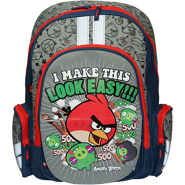 Рюкзак спортивный для путешествий, Angry Birds Рюкзак спортивный для путешествий, Angry BirdsДорожные сумки и чемоданы<br>Рюкзак спортивный для путешествий, Angry Birds (Энгри Бердс) — необходимая вещь для активного ребенка. Рюкзак украшен изображением популярных Angry Birds, героев одноименной игры. Рюкзак имеет отличительную особенность — на передней стороне имеется возможность поменять картинку, отогнув верхний слой внешнего кармана. Множество карманов рюкзачка позволят оптимально распределить все необходимые вещи. Оснащен мягкой EVA-спинкой, которая способна принимать форму спины ребенка и сохранять при этом форму конструкции рюкзака неизменной. Этим объясняется долговечность и надежность данной модели.<br><br>Карманы: <br>- вместительный наружный карман на молнии предназначен для предметов средних и крупных размеров, <br>- два боковых кармана на молнии предназначены для предметов мелких размеров.<br>- внутренний карман из сеточной ткани<br><br>Основной отдел на молнии имеет 3 отделения и может размещать изделия размером до А4 формата включительно.<br><br>Порадуйте Вашего ребенка прекрасным подарком!<br><br>Дополнительная информация:<br><br>- Материал: текстиль, пластик<br>- Размер: 38 х 29 х 13 см<br>- Вес: 735 г.<br><br>Рюкзак спортивный для путешествий, Angry Birds (Злые Птички) можно купить в нашем интернет-магазине.<br><br>Ширина мм: 380<br>Глубина мм: 290<br>Высота мм: 130<br>Вес г: 735<br>Возраст от месяцев: 72<br>Возраст до месяцев: 108<br>Пол: Мужской<br>Возраст: Детский<br>SKU: 3563156