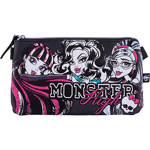 Пенал, Monster High Пенал, Monster HighПеналы без наполнения<br>Пенал, Monster High ( Монстер Хай) - незаменимая вещь, для поклонницы мультфильма Школа Монстров! Лицевая сторона данной модели пенала Monster High ( Монстер Хай) изготовлена из высококачественного кожзаменителя, тыльная сторона - из легкомоющейся ткани. Это компактный пенал для школьных принадлежностей, выполненный в форме кармашка, закрывающегося на молнию. В этой модели пенала Monster High ( Монстер Хай) имеется одно практичное отделение для канцелярии и мелочей. Пенал Monster High ( Монстер Хай) может также использоваться как детская косметичка.<br>Пенал Monster High ( Монстер Хай) - это отличный подарок для девочки на любой праздник!<br><br>Дополнительная информация: <br><br>- Пенал Monster High ( Монстер Хай) сделан из прочного текстиля<br>косметичка закрывается на молнию;<br>- Украшением пенала является рисунок с изображением героев мультфильма Школа Монстров;<br>- Внутри имеется одно удобное отделение;<br>- Размер: 11,5 х 22 см;<br>- Материал: искусственная кожа, текстиль;<br>- Вес: 42 г.<br><br>Пенал, Monster High ( Монстер Хай) можно купить в нашем интернет-магазине.<br><br>Ширина мм: 115<br>Глубина мм: 220<br>Высота мм: 10<br>Вес г: 42<br>Возраст от месяцев: 120<br>Возраст до месяцев: 144<br>Пол: Женский<br>Возраст: Детский<br>SKU: 3563318