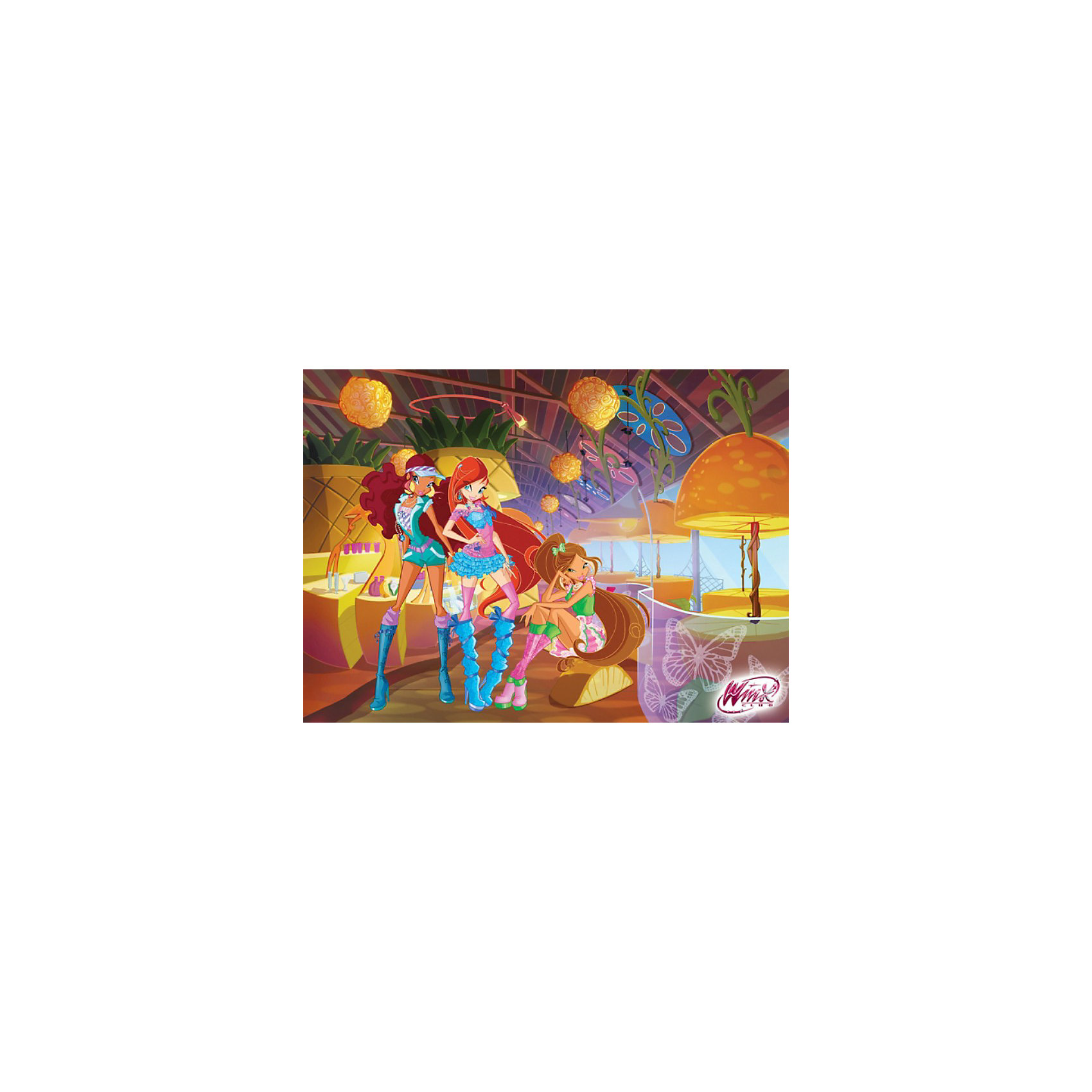 Пазл Вечеринка, Winx Club, 120 деталей, Castorland Пазл Вечеринка, Winx Club, 120 деталей, CastorlandПопулярные игрушки<br>Порадуйте себя и своего ребенка великолепным Пазлом Вечеринка, Winx Club (Винкс Клаб), 120 деталей, Castorland (Касторлэнд) с изображением героинь популярного мультфильма Школа волшебниц! <br><br>Несмотря на то, что феи Винкс обладают волшебной силой, они во многом напоминают обычных девочек – ходят в школу, любят музыку, играют, устраивают вечеринки.<br>Яркие и качественные детали этого пазла привлекут внимание ребенка и позволят ему с удовольствием собирать картинку.<br><br>Особенности:<br>-Способствуют развитию образного и логического мышления, наблюдательности, мелкой моторики<br>-Высокое качество: точная нарезка, обеспечивающая стыковку деталей, качественная проработка деталей картинки, яркая цветовая гамма<br>-Изготовлено из экологического сырья<br>-Матовая поверхность исключает неприятные отблески<br><br>Комплектация: 120 деталей<br><br>Дополнительная информация:<br><br>-Размеры собранного пазла: 32х23 см<br>-Материал: картон<br><br>Пазл «Вечеринка» – отличное развлечение для всех девочек, которые любят мультик про Школу Волшебниц!<br><br>Пазл Вечеринка, Winx Club (Винкс Клаб), 120 деталей, Castorland (Касторлэнд) можно купить в нашем магазине.<br><br>Ширина мм: 175<br>Глубина мм: 130<br>Высота мм: 37<br>Вес г: 150<br>Возраст от месяцев: 36<br>Возраст до месяцев: 1188<br>Пол: Женский<br>Возраст: Детский<br>Количество деталей: 120<br>SKU: 3574401