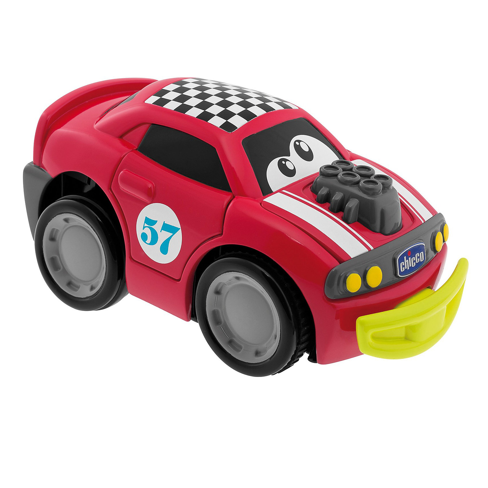 Машинка Turbo Touch Crash, красная, Chicco Машинка Turbo Touch Crash, красная, ChiccoМашинки<br>Машинка Turbo Touch Crash, красная, Chicco (Чико) - эта машинка доставит массу удовольствия юному автолюбителю.<br>Игрушечная машина Chicco Turbo Touch Crash выполнена в красном цвете и обладает всеми характеристиками машинок серии Turbo Touch, с любопытной функцией. Нажмите на заднюю сторону машинки, и она разгонится с забавным звуковым эффектом. Когда машинка врежется в препятствие, двери откроются, и бампер отпадет под звуковые эффекты. Чтобы начать новую игру, заново соберите смятые детали.<br><br>Дополнительная информация:<br><br>- Материал: высококачественный пластик<br>- Батарейки: 3х АА 1,5 В (не входят в комплект)<br>- Размер упаковки: 16 х 7 х 10 см.<br>- Вес: 0,5 кг.<br><br>Машинку Turbo Touch Crash, красную, Chicco (Чико) можно купить в нашем интернет-магазине.<br><br>Ширина мм: 217<br>Глубина мм: 164<br>Высота мм: 153<br>Вес г: 501<br>Возраст от месяцев: 24<br>Возраст до месяцев: 48<br>Пол: Унисекс<br>Возраст: Детский<br>SKU: 3587138