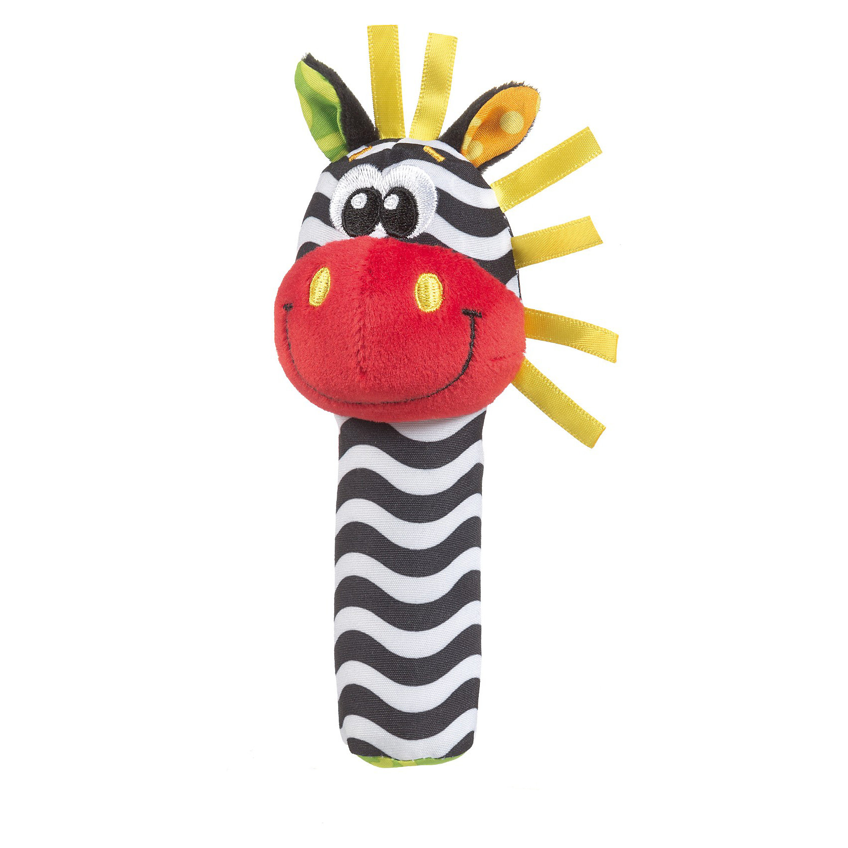 Playgro Игрушка-пищалка Зебра, Playgro игрушка пищалка playgro лев цвет желтый бирюзовый