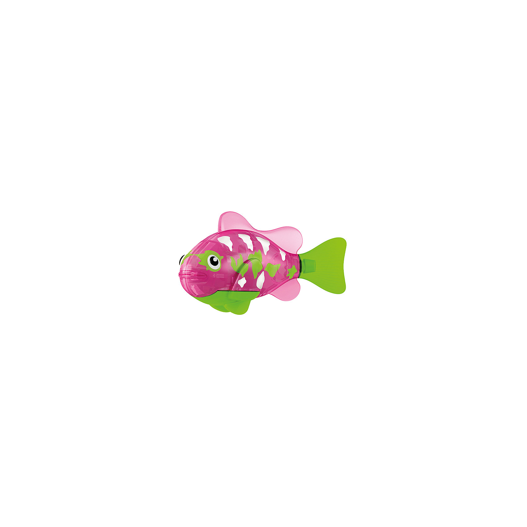 РобоРыбка Собачка, RoboFish РобоРыбка Собачка, RoboFishРоборыбки и русалки<br>Тропическая РобоРыбка Собачка, ZURU (Зуру) – это высокотехнологичная инновационная игрушка, имитирующая движения и повадки рыбы в воде.<br>РобоРыбка (Robofish) тропическая Собачка розового цвета выглядит очень красиво и напоминает свою родственницу из теплых морей. Для РобоРыбки нужна только ёмкость с водой, и никакого ухода! Автоматический датчик, активирует рыбку в воде. Мягкий силиконовый хвост и электромагнитный мотор позволит ей двигаться в 5 различных направлениях: влево, вправо, вперед, вверх или вниз. Ультразвуковая герметизация на 100% защитит внутренности от проникновения воды. РобоРыбка повторяет повадки настоящих рыб: опускается на дно и всплывает на поверхность, сбивается в стаи с другими роборыбками, трется о стенки аквариума, меняет скорость движения, оплывает преграды. Внутри рыбки в крышке под батарейками находится специальный грузик, регулирующий глубину ее погружения. Для того, чтобы рыбка перестала двигаться нужно достать её из воды и насухо вытереть. Хранить РобоРыбку можно на специальной подставке, которая есть в комплекте. Игрушка выполнена из материалов абсолютно безопасных для здоровья.<br><br>Дополнительная информация:<br><br>- Возраст: для детей от 3 лет<br>- В комплекте: 1 рыбка, подставка, 4 батарейки (две установлены в игрушку и 2 запасные)<br>- Батарейки: тип RL44 (A76)<br>- Размер рыбки: 7,5 x 2,0 x 3,5 см.<br>- Материал: пластик с элементами металла и резины<br>- Вес в упаковке: 72 г.<br>- Размер упаковки: 20 x 6,5 x 5 см.<br><br>Тропическая РобоРыбка (Робофиш) Собачка, ZURU (Зуру) - заведите себе аквариум, обитатели которого порадуют и развлекут Вас своими забавными повадками и при этом совсем не потребуют никакого ухода!<br><br>Тропическую РобоРыбку Собачка, ZURU (Зуру) можно купить в нашем интернет-магазине.<br><br>Ширина мм: 435<br>Глубина мм: 240<br>Высота мм: 405<br>Вес г: 216<br>Возраст от месяцев: 48<br>Возраст до месяцев: 96<br>Пол: Женский<br>Возраст: Детский<br>SKU: 3609988