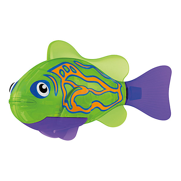РобоРыбка Мандаринка, RoboFish РобоРыбка Мандаринка, RoboFishРоборыбки<br>Тропическая РобоРыбка Мандаринка, ZURU (Зуру) – это высокотехнологичная инновационная игрушка, имитирующая движения и повадки рыбы в воде.<br>Тропическая РобоРыбка (Robofish) Мандаринка зеленого цвета с фиолетовыми плавниками и грациозными полосками выглядит очень красиво и напоминает свою родственницу из теплых морей. Для РобоРыбки нужна только ёмкость с водой, и никакого ухода! Автоматический датчик, активирует рыбку в воде. Мягкий силиконовый хвост и электромагнитный мотор позволит ей двигаться в 5 различных направлениях: влево, вправо, вперед, вверх или вниз. Ультразвуковая герметизация на 100% защитит внутренности от проникновения воды. РобоРыбка повторяет повадки настоящих рыб: опускается на дно и всплывает на поверхность, сбивается в стаи с другими роборыбками, трется о стенки аквариума, меняет скорость движения, оплывает преграды. Внутри рыбки в крышке под батарейками находится специальный грузик, регулирующий глубину ее погружения. Для того, чтобы рыбка перестала двигаться нужно достать её из воды и насухо вытереть. Хранить РобоРыбку можно на специальной подставке, которая есть в комплекте. Игрушка выполнена из материалов абсолютно безопасных для здоровья.<br><br>Дополнительная информация:<br><br>- Возраст: для детей от 3 лет<br>- В комплекте: 1 рыбка, подставка, 4 батарейки (две установлены в игрушку и 2 запасные)<br>- Батарейки: тип RL44(A76)<br>- Размер рыбки: 7,5 x 2,0 x 3,5 см.<br>- Материал: пластик с элементами металла и резины<br>- Вес в упаковке: 72 г.<br>- Размер упаковки: 20 x 6,5 x 5 см.<br><br>Тропическая РобоРыбка ( Робофиш) Мандаринка, ZURU (Зуру) - заведите себе аквариум, обитатели которого порадуют и развлекут Вас своими забавными повадками и при этом совсем не потребуют никакого ухода!<br><br>Тропическую РобоРыбку Мандаринка, ZURU (Зуру) можно купить в нашем интернет-магазине.<br><br>Ширина мм: 435<br>Глубина мм: 240<br>Высота мм: 405<br>Вес г: 216<br>Возраст от месяцев: 48<br>Возраст до месяцев: 96<br>Пол: Унисекс<br>Возраст: Детский<br>SKU: 3609989