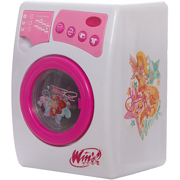 Стиральная машина, Winx Club Стиральная машина, Winx ClubИгрушечная бытовая техника<br>Стиральная машинка Winx (Винкс), Играем вместе, будет по достоинству оценена маленькой хозяйкой. Яркая машинка выполнена в привлекательном для девочек дизайне по мотивам популярного мультсериала Winx Club и украшена изображениями волшебных фей Winx. <br><br>Игрушка реалистична и обладает функциями настоящей стиральной машинки: имеется дверца с окошком, барабан для одежды, отсек для стирального порошка. В машинку можно залить воду и машинка начнет стирать, при этом ее работа будет сопровождаться характерным звуком работающей стиральной машины. На панели имеются кнопочки, с помощью которых можно выбрать режим стирки и включить звуковые и световые эффекты.<br><br>Дополнительная информация:<br><br>- Материал: пластик.<br>- Требуются батарейки: 3 х АА (не входят в комплект).<br>- Размер игрушки: 18 х 17 х 25 см.<br>- Размер упаковки: 17,3 х 18,5 х 25 см.<br>- Вес: 1,08 кг.<br>- Серия: Winx (Винкс) - Школа Волшебниц<br><br>Стиральную машину Winx Club, Играем вместе можно купить в нашем интернет-магазине.<br><br>Ширина мм: 180<br>Глубина мм: 250<br>Высота мм: 170<br>Вес г: 1140<br>Возраст от месяцев: 36<br>Возраст до месяцев: 84<br>Пол: Женский<br>Возраст: Детский<br>SKU: 3644043
