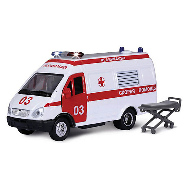 Газель Реанимация 1:43, со светом и звуком, ТЕХНОПАРК
Газель Реанимация 1:43, со светом и звуком, ТЕХНОПАРК