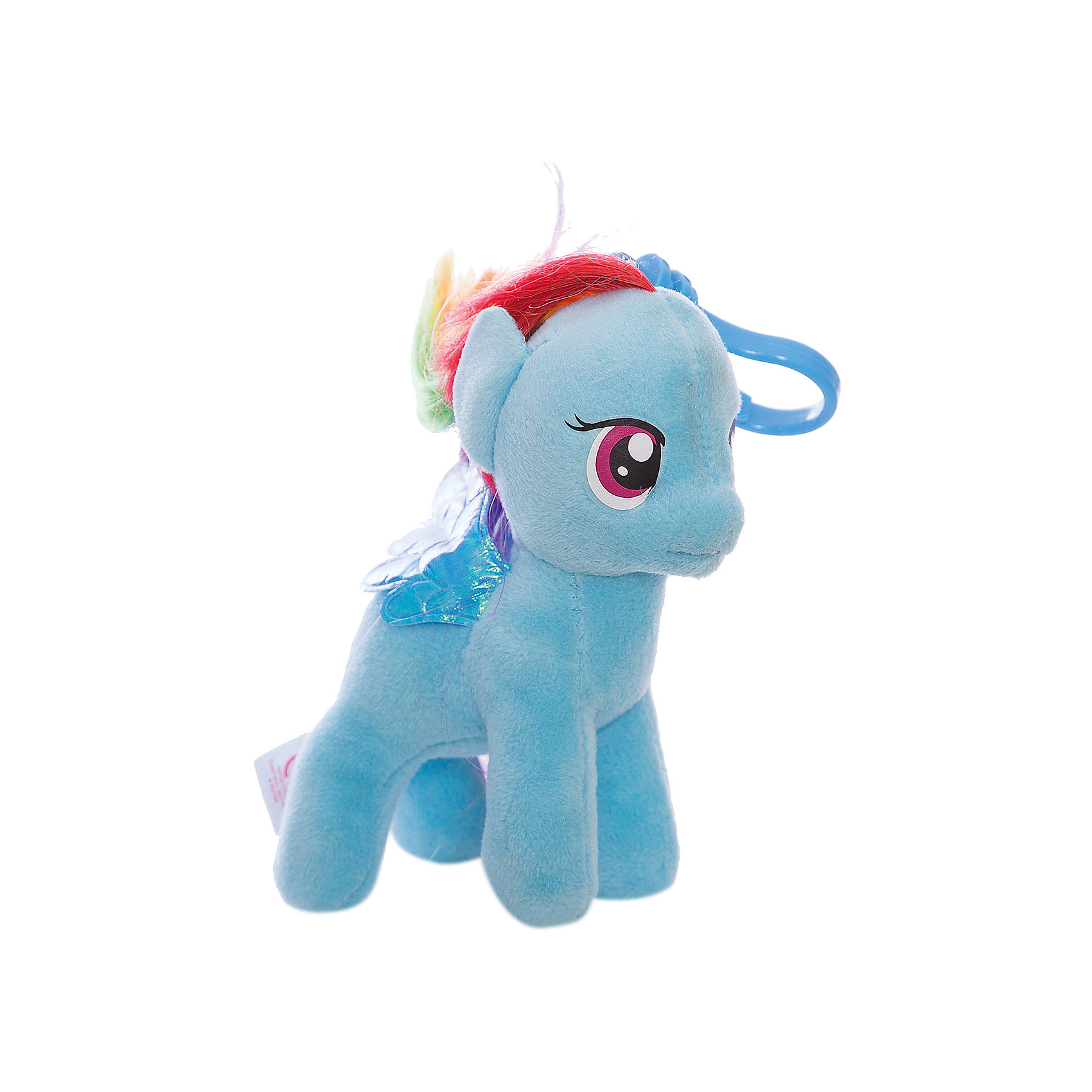 Пони Радуга Дэш, на брелке, My Little Pony, Ty Пони Радуга Дэш, на брелке, My Little Pony, TyМаленькие девочки очень любят животных. Особенно любят лошадей. Для маленькой девочки нужна и маленькая лошадка. Такой лошадкой является пони. Вашей дочке обязательно понравится голубенькая малышка: Pony Rainbow Dash (Пони Радуга Дэш), которая станет новой любимицей ребенка. Чудесная милая Пони имеет яркую красивую раскраску. Большие выразительные глаза пони смотрят с такой трогательной добротой, что так и хочется взять игрушку на руки и заботиться об этой малютке. Мягкая игрушка оснащена удобным карабином, при помощи которого ее можно прикрепить к сумочке или к рюкзаку, чтобы никогда не расставаться!<br><br>Дополнительная информация:<br><br>- Игрушка развивает: тактильные навыки, зрительную координацию, мелкую моторику рук;<br>- Идеальный подарок для любителей серии: My Little Pony (Моя Маленькая Пони);<br>- Материалы не вызовут аллергии у Вашего малыша;<br>- Игрушка оснащена карабином, для крепления к сумочке;<br>- Яркие и стойкие цвета приятны для глаз;<br>- Материал: плюш, пластик;<br>- Высота игрушки: 15 см<br><br>Pony Rainbow Dash (Пони Радуга Дэш), 15 см, My Little Pony, Ty можно купить в нашем интернет-магазине.<br><br>Ширина мм: 150<br>Глубина мм: 150<br>Высота мм: 152<br>Вес г: 30<br>Возраст от месяцев: 36<br>Возраст до месяцев: 120<br>Пол: Унисекс<br>Возраст: Детский<br>SKU: 3676487
