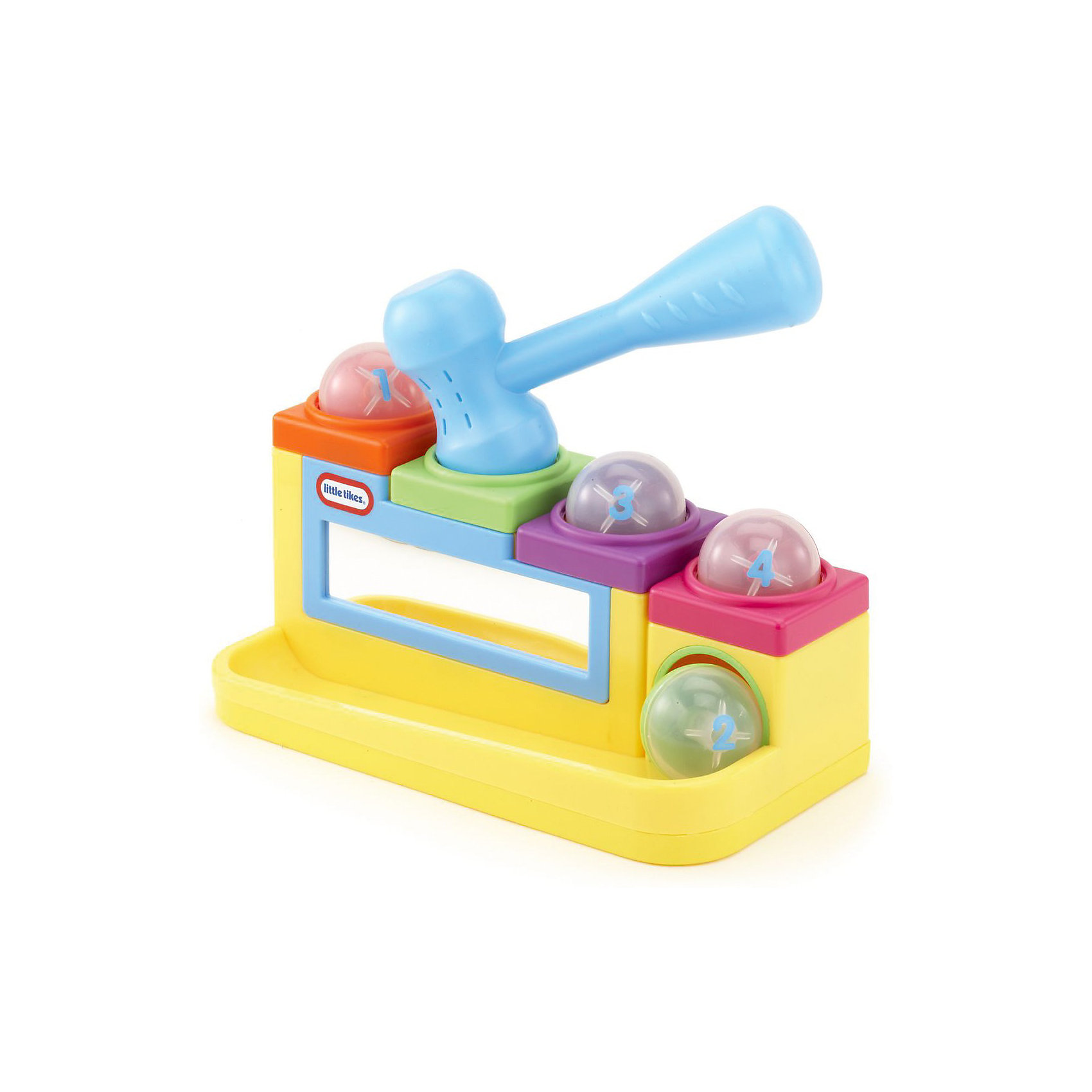 Развивающая игрушка Наковальня, Little Tikes Развивающая игрушка Наковальня, Little TikesРазвивающие игрушки<br>Наковальня от Little Tikes (Литл Тайкс) - яркая, развивающая игрушка для самых маленьких научит Вашего малыша метко целиться и попадать по ярким шарикам. Игровой набор подходит для веселого времяпровождения малыша, гармоничного развития и обучения в процессе игры. В наборе Наковальня представлена основа с отверстиями, на которые помещаются шарики. Ребенку необходимо специальным молоточком прицелиться и попасть по шарику, таким образом, чтобы тот провалился вниз и скатился по специальному отсеку. Малышу понравится целиться удобным игрушечным молоточком по шарикам и проталкивать их вниз. Так же основа оборудована абсолютно безопасным зеркальцем. Игра развивает моторные навыки, ловкость и зрительную координацию. Играя с мячами, ребенок сможет изучить простой счет.<br><br>Дополнительная информация:<br><br>- Развивающая игра для самых маленьких;<br>- Удобная ручка молотка;<br>- Встроенное зеркальце;<br>- Яркие цвета;<br>- Материал: пластик;<br>- Размер: 27 х 16 х 27 см<br>- Вес: 719 г<br><br>Развивающую игрушку Наковальня, Little Tikes (Литл Тайкс) можно купить в нашем интернет-магазине.<br><br>Ширина мм: 270<br>Глубина мм: 160<br>Высота мм: 270<br>Вес г: 719<br>Возраст от месяцев: 9<br>Возраст до месяцев: 36<br>Пол: Унисекс<br>Возраст: Детский<br>SKU: 3679811