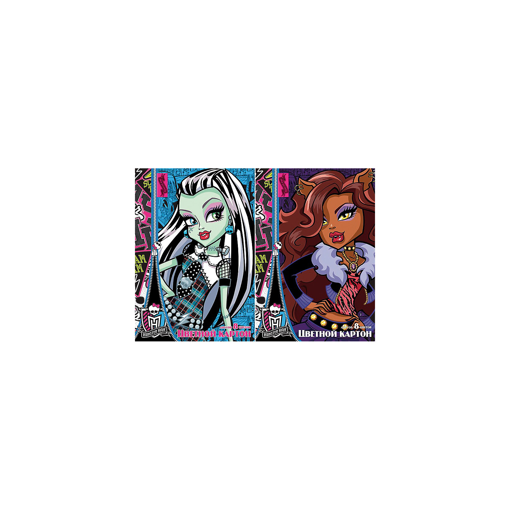 Картон цветной, 8 листов, 8 цветов, Monster High Картон цветной, 8 листов, 8 цветов, Monster HighMonster High<br>Картон цветной, 8 листов, 8 цветов, Monster High (Монстер Хай) - прекрасный подарок для раскрытия творческого потенциала. Аппликация - это прекрасный досуг, который способствует развитию воображения, восприятия, мышления, логики, мелкой моторики, усидчивости и понимания формы и цветов.<br><br><br>Дополнительная информация:<br><br>- Количество листов: 8<br>- Цветов: 8<br>- Вес: 132 г.<br>- Серия: Monster High (Школа Монстров)<br>- Размеры: 200 х 290 х 4 мм<br><br>Картон цветной, 8 листов, 8 цветов, Monster High (Монстр Хай) можно купить в нашем магазине.<br><br>Ширина мм: 200<br>Глубина мм: 290<br>Высота мм: 4<br>Вес г: 132<br>Возраст от месяцев: 120<br>Возраст до месяцев: 144<br>Пол: Женский<br>Возраст: Детский<br>SKU: 3702879