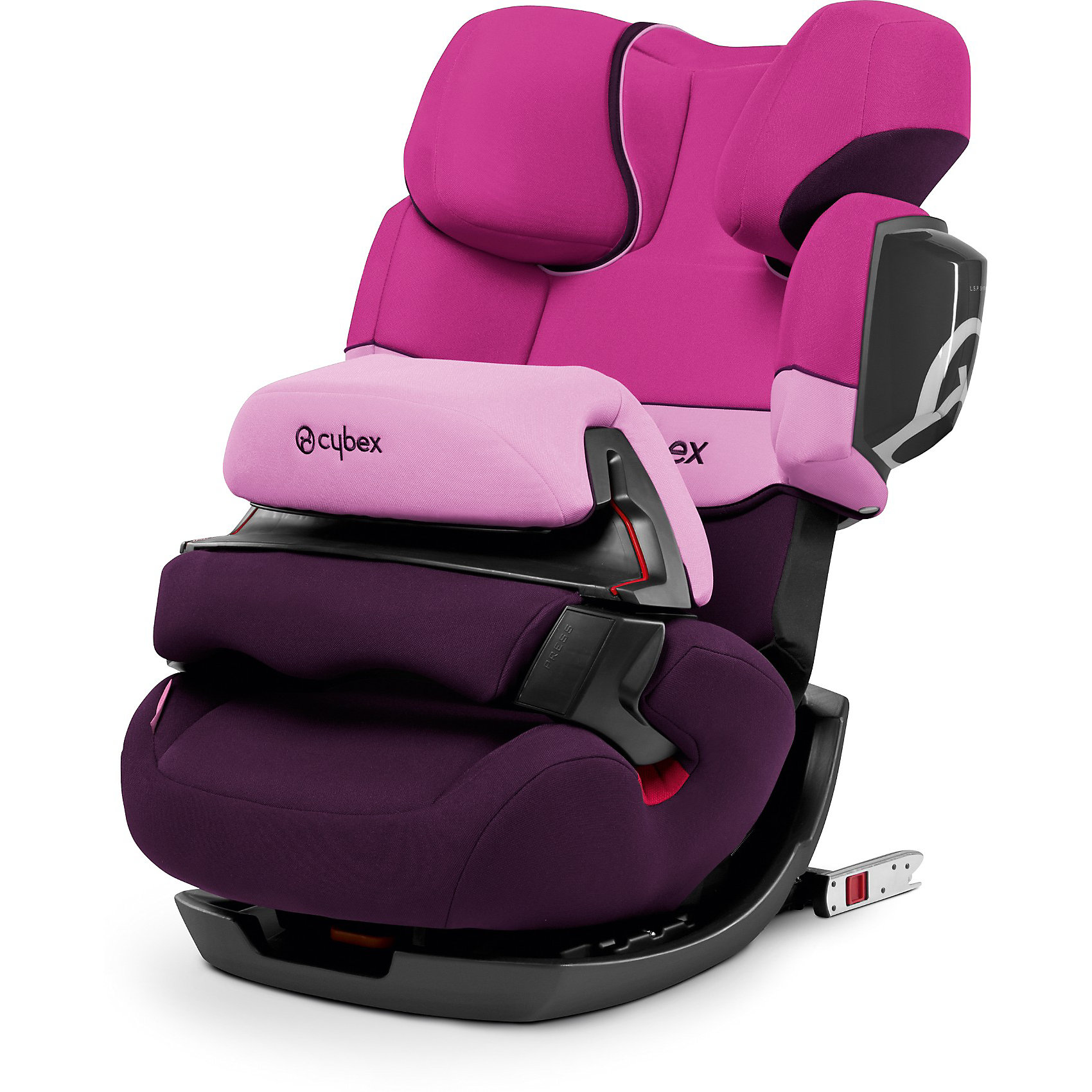 Автокресло Cybex Pallas 2-Fix, 9-36 кг, Purple Rain Автокресло Cybex Pallas 2-Fix, 9-36 кг, Purple RainАвтокресла с креплением Isofix<br>Удобное надежное автокресло позволит перевозить ребенка, не беспокоясь при этом о его безопасности. Оно предназначено для предназначено для детей весом до 36 килограмм, можно использовать уже для 9-месячных малышей. Такое кресло обеспечит малышу не только безопасность, но и комфорт (регулируемая высота подголовника). Вместо пятиточечных ремней ребенок фиксируется при помощи защитного столика, не ограничивая ему свободы движений. Кресло легко трансформируется по мере вырастания ребенка.<br>Автокресло устанавливают по ходу движения. Такое кресло дает возможность свободно путешествовать, ездить в гости и при этом быть рядом с малышом. Конструкция - очень удобная и прочная. Изделие произведено из качественных и безопасных для малышей материалов, оно соответствуют всем современным требованиям безопасности. Оно отлично показало себя на краш-тестах.<br> <br>Дополнительная информация:<br><br>цвет: сиреневый;<br>материал: текстиль, пластик;<br>вес ребенка: до 36 кг (9 месяцев - 12 лет);<br>регулируемая подушка безопасности;<br>регулируемый по высоте подголовник;<br>съемный чехол;<br>по мере взросления ребенка трансформируется в бустер; <br>регулировка положения автокресла одной рукой;<br>регулируемый угол наклона;<br>можно использовать со штатными ремнями или с дополнительной базой;<br>крепление по ходу движения;<br>система защиты от боковых ударов;<br>соответствие Европейскому стандарту безопасности ЕСЕ R44/04.<br><br>АвтокреслоJuno Pallas 2-Fix, Purple Rain, от компании Cybex можно купить в нашем магазине.<br><br>Ширина мм: 740<br>Глубина мм: 470<br>Высота мм: 450<br>Вес г: 12900<br>Цвет: лиловый<br>Возраст от месяцев: 9<br>Возраст до месяцев: 144<br>Пол: Женский<br>Возраст: Детский<br>SKU: 3722564